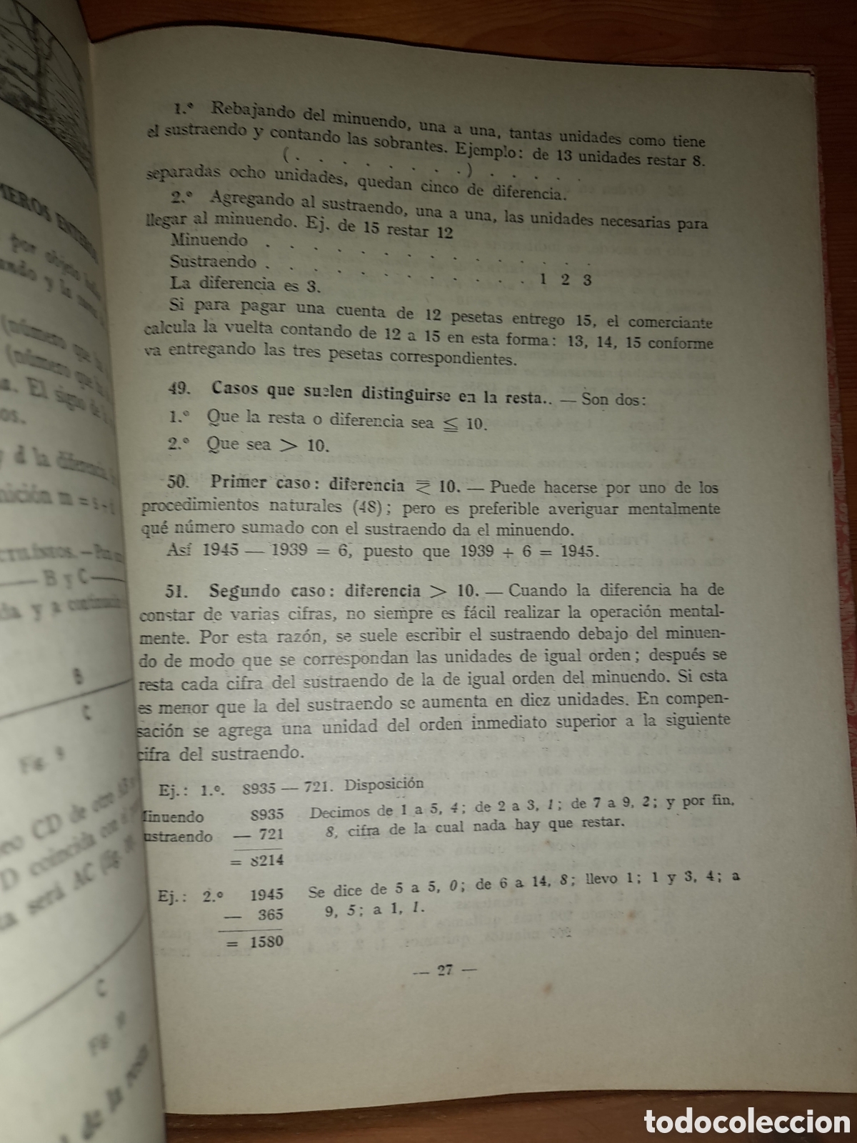 Libros de segunda mano: MATEMATICAS PRIMER CURSO PITAGORAS EDITORIAL LUIS VIVES 1944 - Foto 5