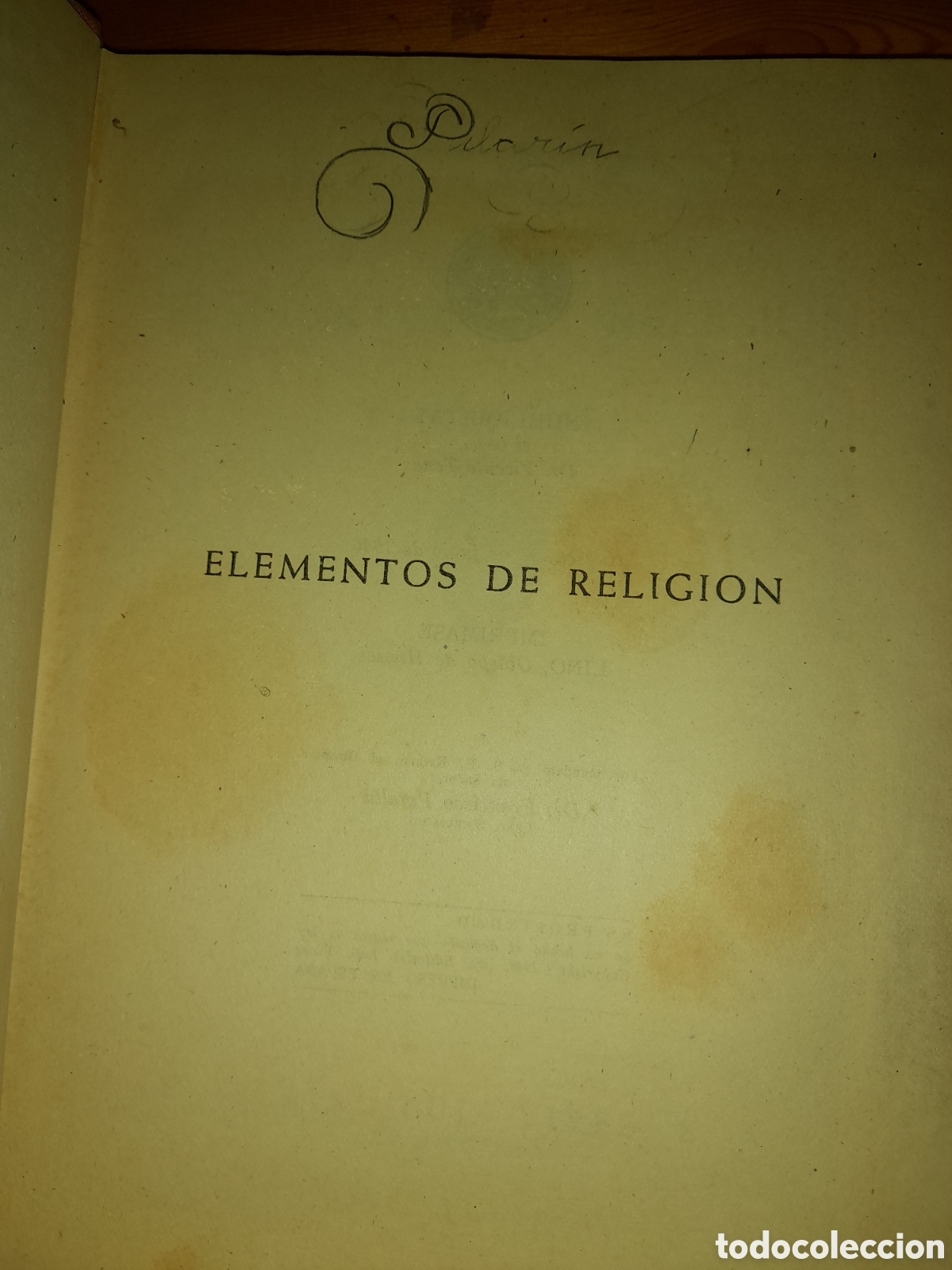 Libros de segunda mano: ELEMENTOS DE RELIGION PRIMER CURSO EDITORIAL LUIS VIVES 1946 CON PROGRAMA - Foto 3