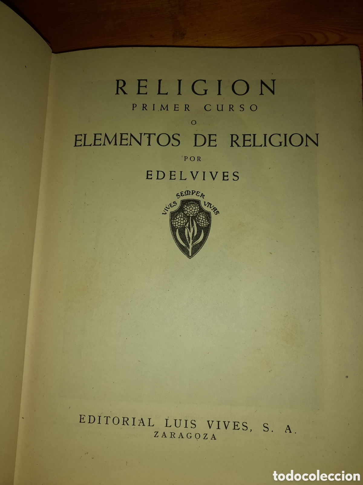 Libros de segunda mano: ELEMENTOS DE RELIGION PRIMER CURSO EDITORIAL LUIS VIVES 1946 CON PROGRAMA - Foto 4
