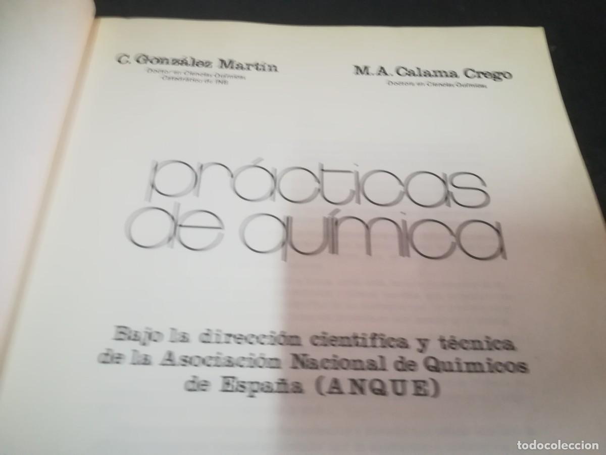 Libros de segunda mano: PRACTICAS DE QUIMICA / GONZALEZ, CALAMA / AQ908 / SM - Foto 4