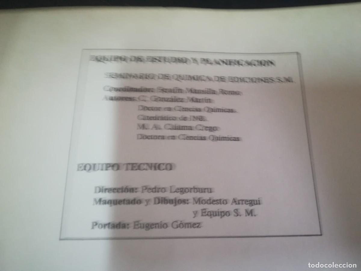 Libros de segunda mano: PRACTICAS DE QUIMICA / GONZALEZ, CALAMA / AQ908 / SM - Foto 6