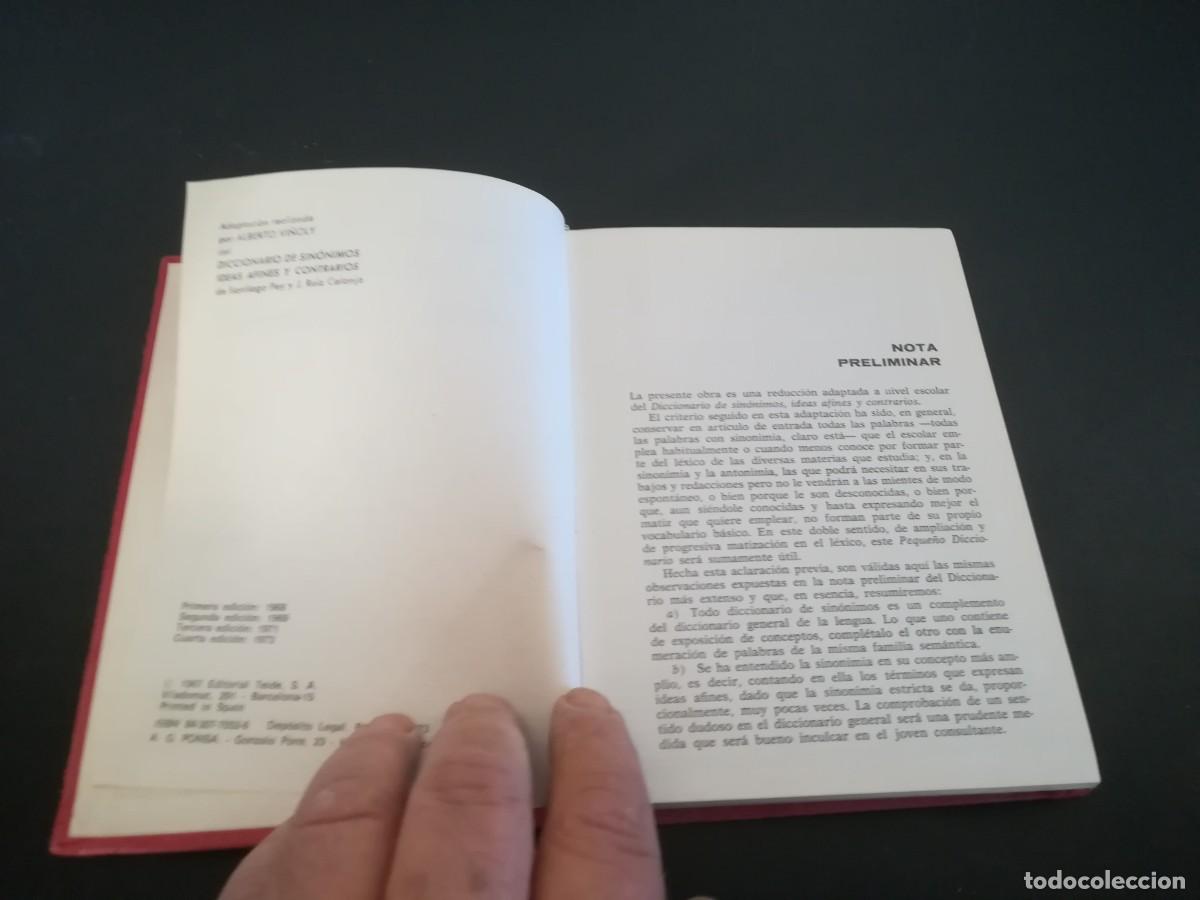 Libros de segunda mano: PEQUE&Ntilde;O DICCIONARIO SINONIMOS / TEIDE / AR701 / - Foto 4