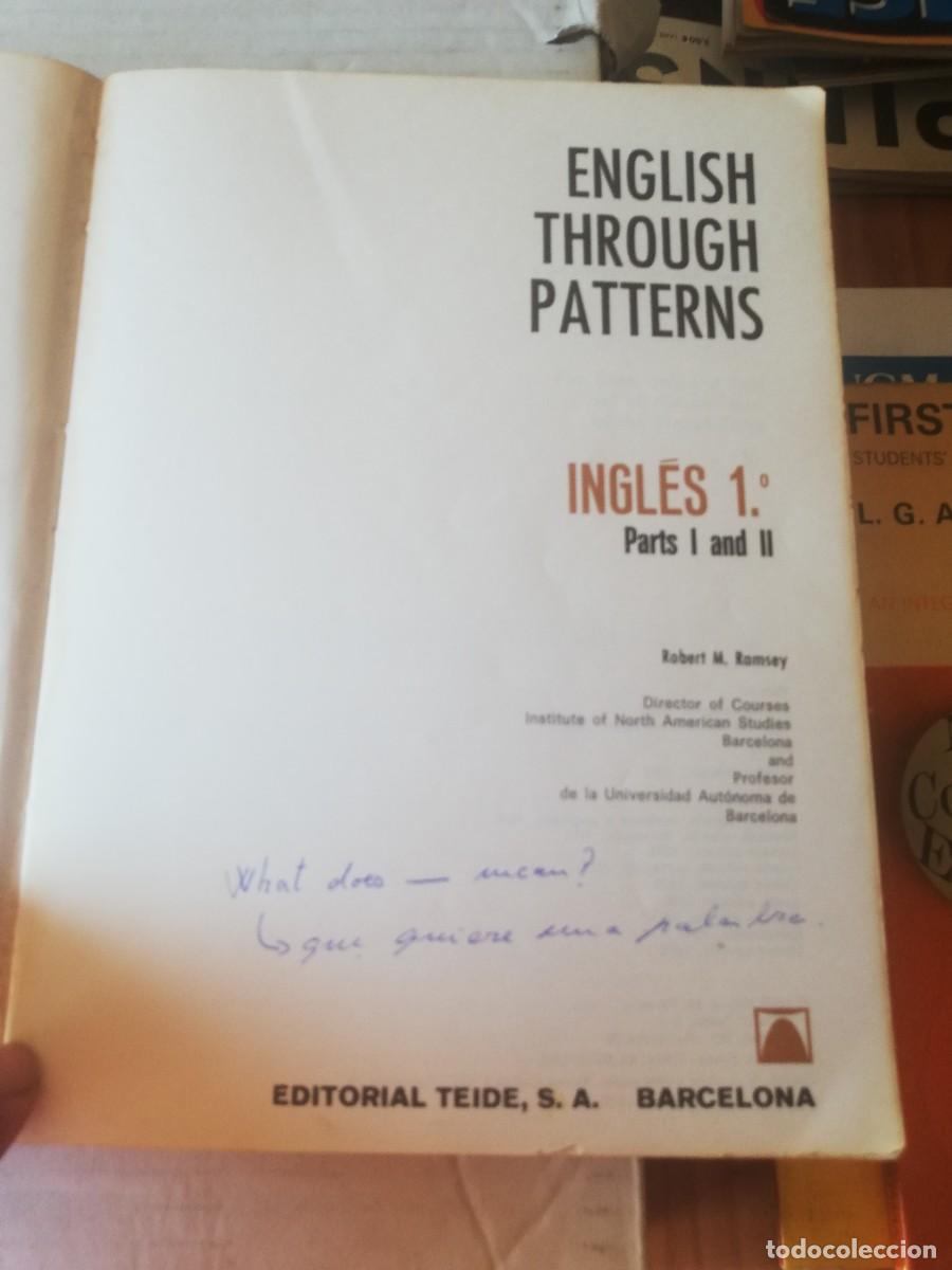 Libros de segunda mano: ENGLISH THOROUGH PATTERNS 1. ROBERT M. RAMSEY. TEIDE, - Foto 3