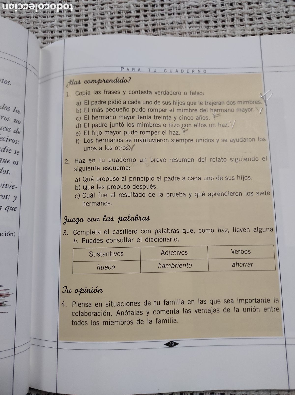 Libros de segunda mano: EL DRAG&Oacute;N CANEL&Oacute;N LECTURAS 4 DE PRIMARIA -ED. SM - Foto 3