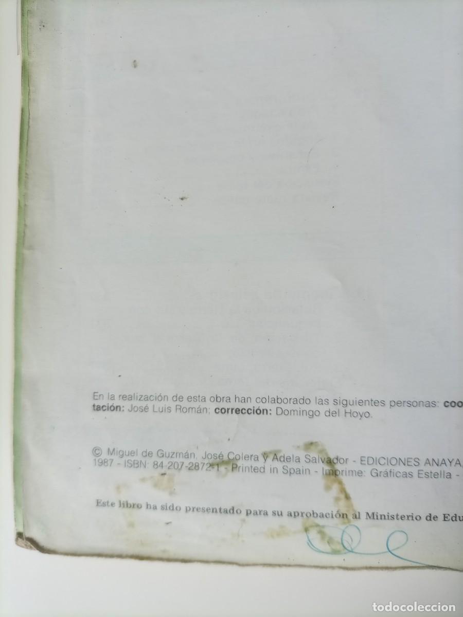 Libros de segunda mano: Matem&aacute;ticas Anaya 2 Bachillerato BUP - Foto 7