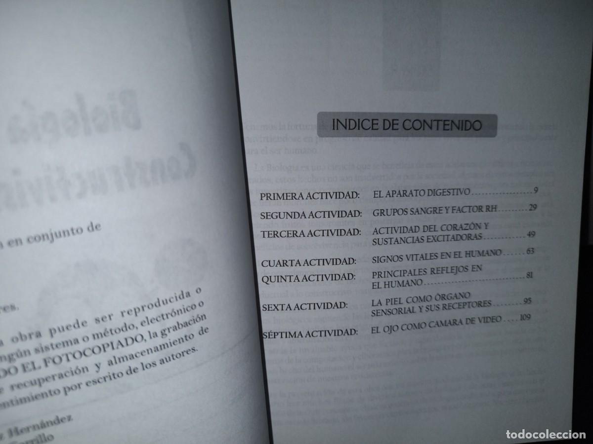Libros de segunda mano: 41- BIOLOG&Iacute;A CONSTRUCTIVA - HERN&Aacute;NDEZ, ALDRETE, L&Oacute;PEZ - Foto 3