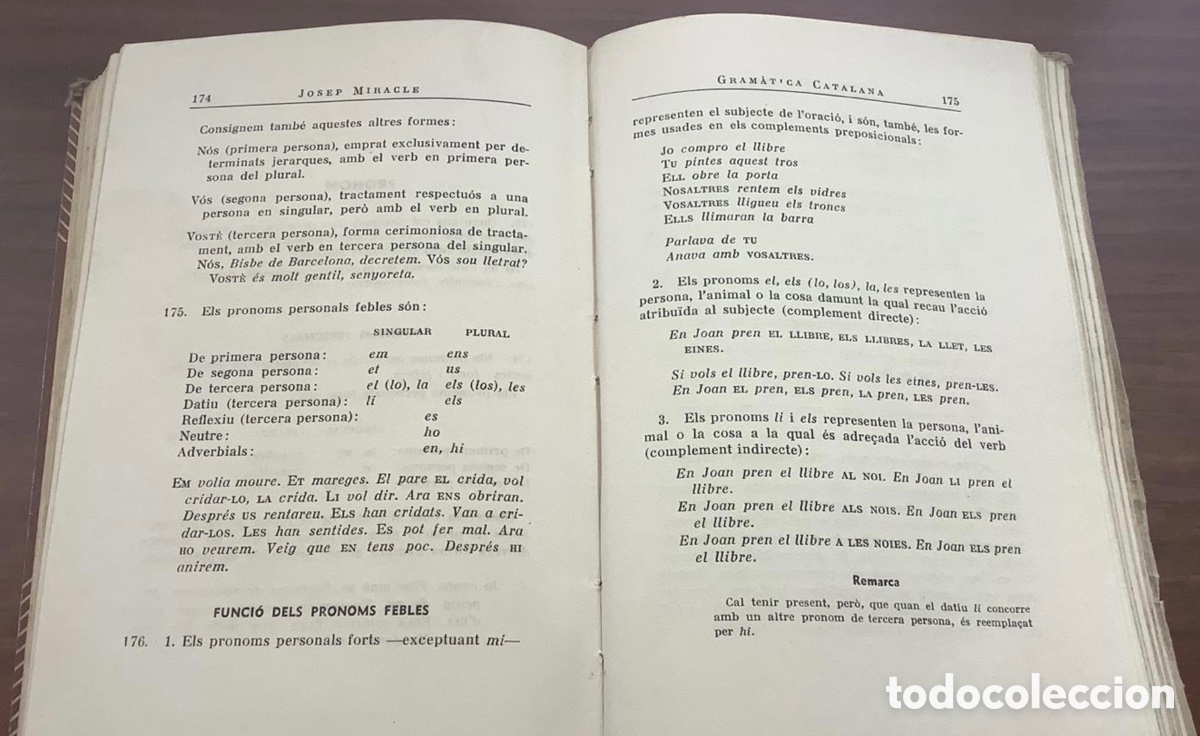 Libros de segunda mano: Gram&aacute;tica catalana 1951 Josep Miracle - Foto 3