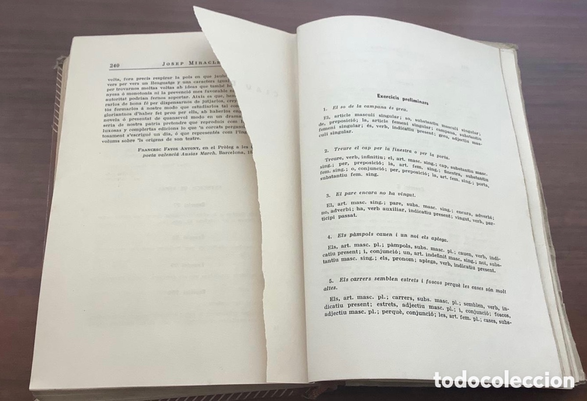 Libros de segunda mano: Gram&aacute;tica catalana 1951 Josep Miracle - Foto 5