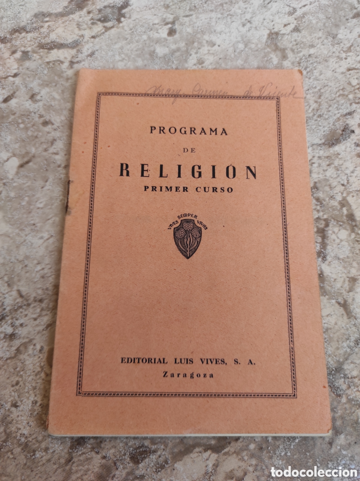 Libros de segunda mano: Pareja de Programas de Religi&oacute;n de Primer Curso y Segundo Curso - Editorial Luis Vives - - Foto 2