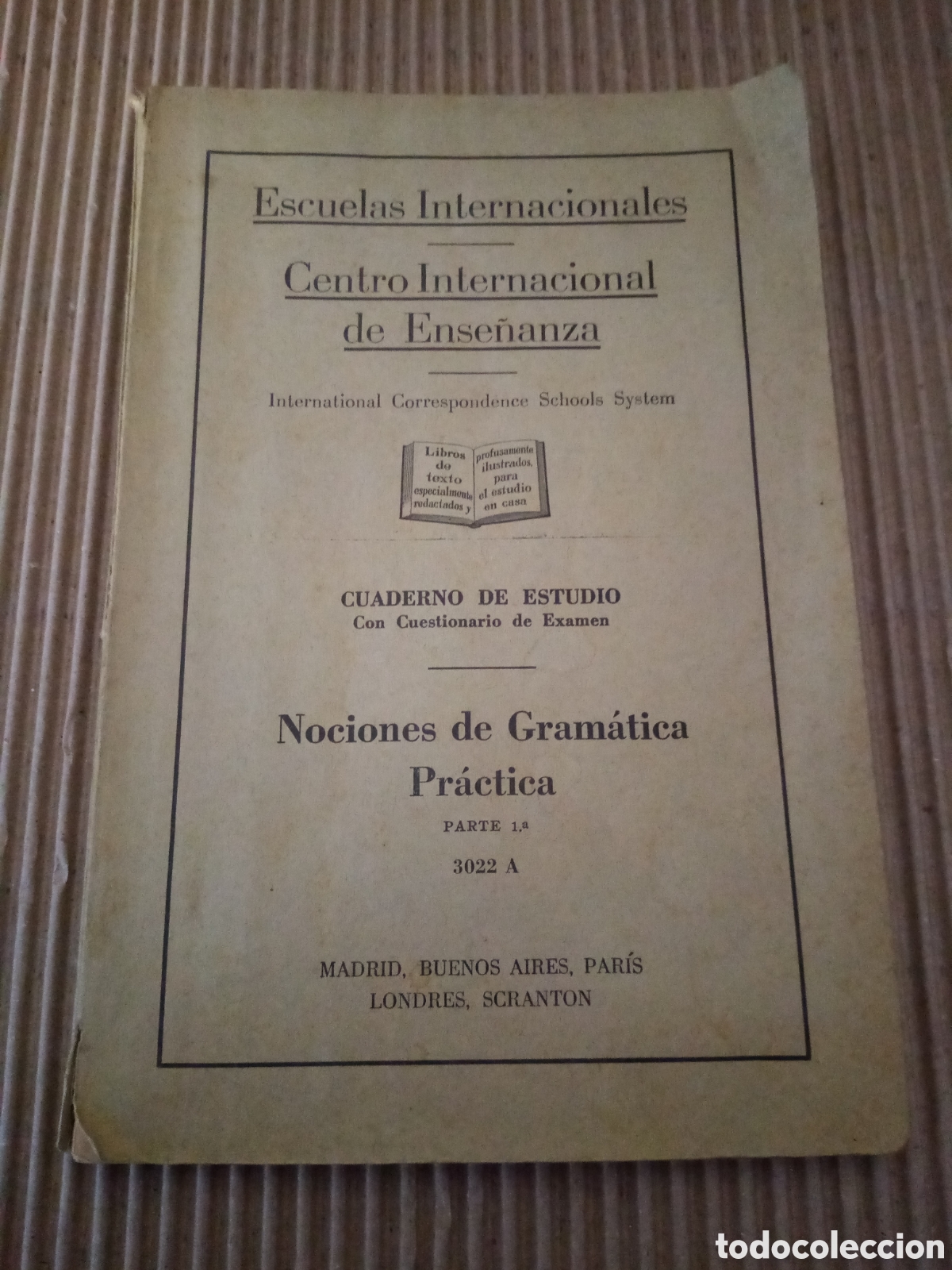Libros de segunda mano: Escuelas internacionales. Centro internacional de ense&ntilde;anza. Nociones de gram&aacute;tica pr&aacute;ctica - Foto 1