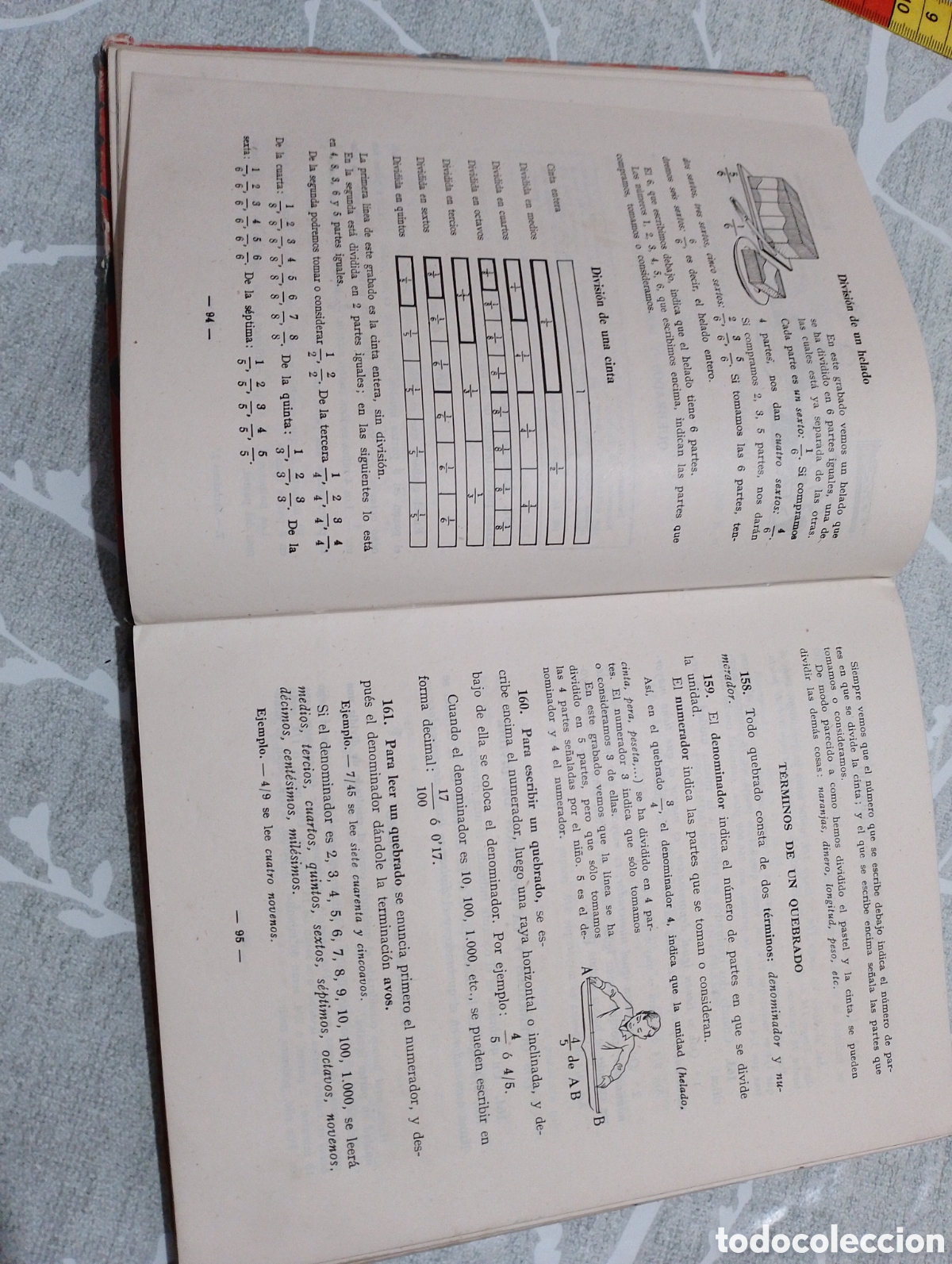 Libros de segunda mano: Antiguo libro segundo grado aritm&eacute;tica editorial luis vives - Foto 3