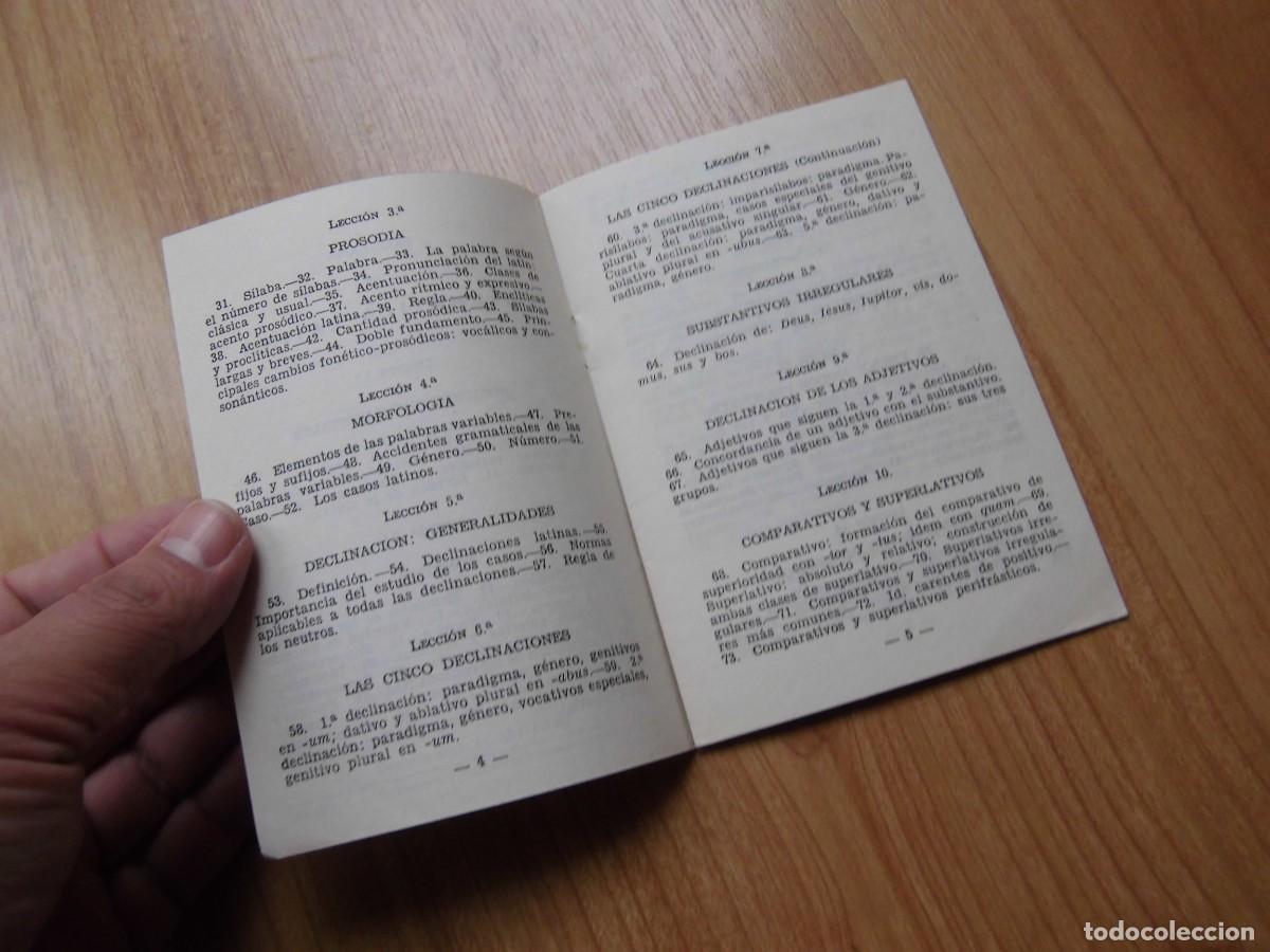 Libros de segunda mano: PROGRAMA DE GRAM&Aacute;TICA LATINA 1967 EDICIONES BRU&Ntilde;O 14 P&Aacute;GINAS - Foto 3