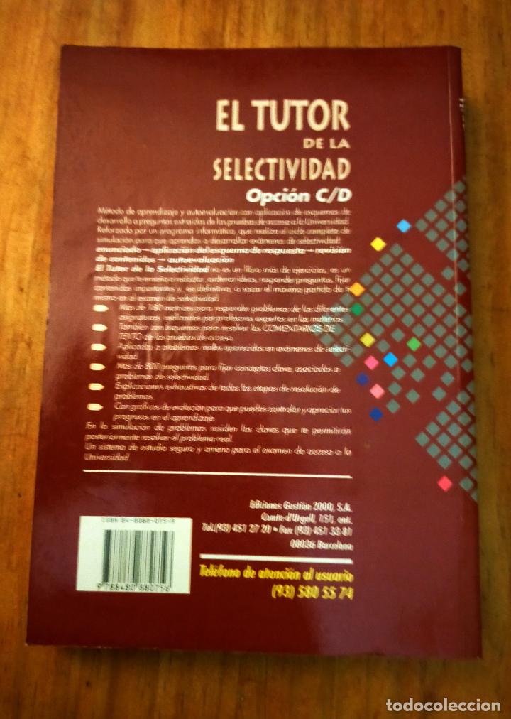Libros de segunda mano: EL TUTOR DE LA SELECTIVIDAD - SIN DISKET - Foto 2