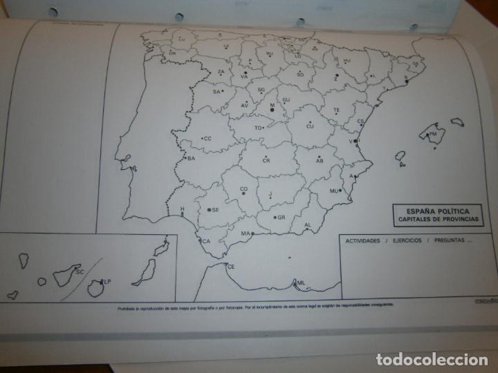 Libros de segunda mano: ANTIGUO LIBRO DE TEXTO - ACTIVIDADES DE GEOGRAFIA CON MAPAS - LC1 - Foto 2