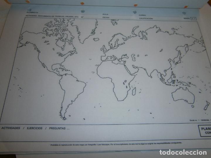 Libros de segunda mano: ANTIGUO LIBRO DE TEXTO - ACTIVIDADES DE GEOGRAFIA CON MAPAS - LC1 - Foto 3