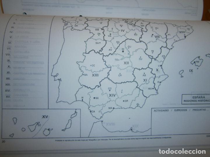 Libros de segunda mano: ANTIGUO LIBRO DE TEXTO - ACTIVIDADES DE GEOGRAFIA CON MAPAS - LC1 - Foto 4