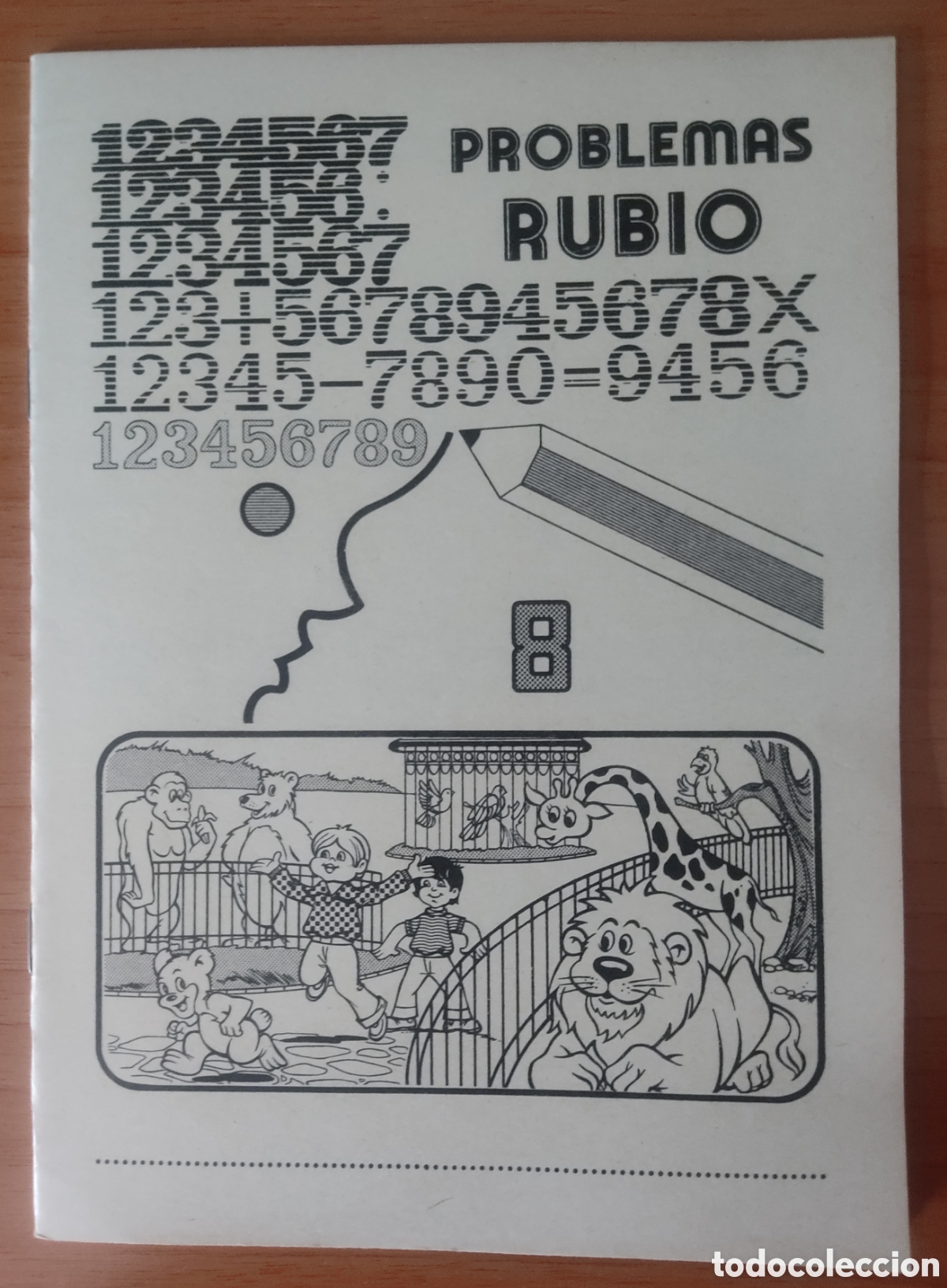 Libros de segunda mano: CUADERNILLO PROBLEMAS 8 (SUMAR, RESTAR LLEVANDO). ED. RUBIO 1978 - Foto 1