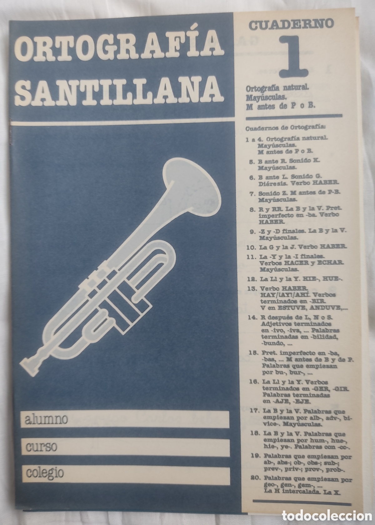 Libros de segunda mano: Cuadernillo Ortografia Santillana n. 1. A&ntilde;o 1985 - Foto 1