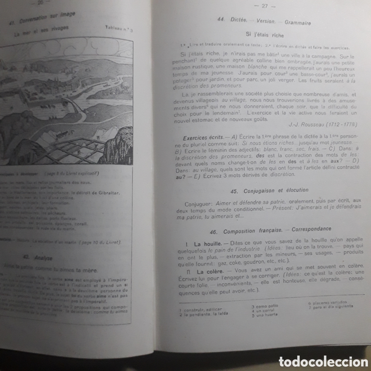 Libros de segunda mano: A.Perrier. Lengua francesa. Curso superior, BCN, 1940 - Foto 3