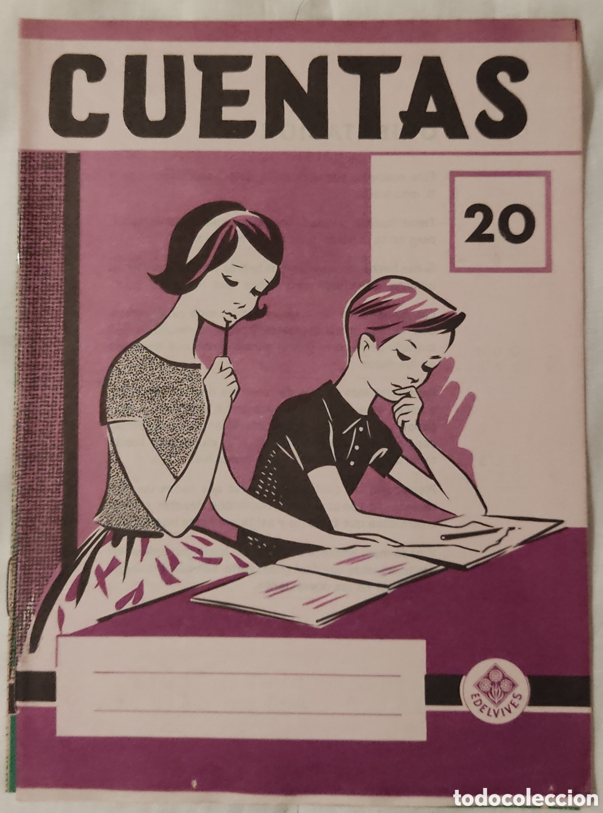 Libros de segunda mano: Cuadernillo Cuentas Edelvives n&ordm; 20 - Foto 1