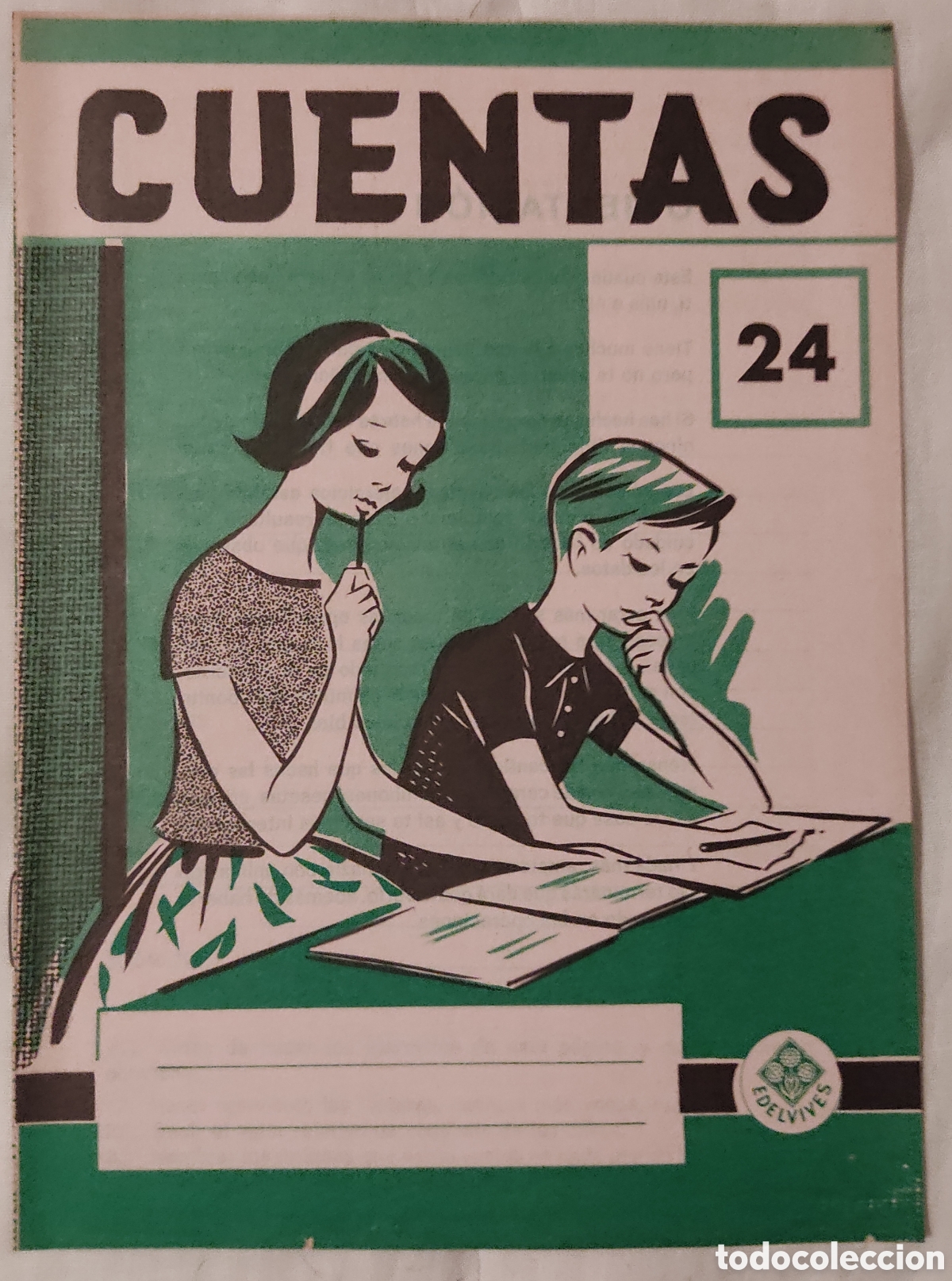 Libros de segunda mano: Cuadernillo Cuentas Edelvives n&ordm; 24 - Foto 1