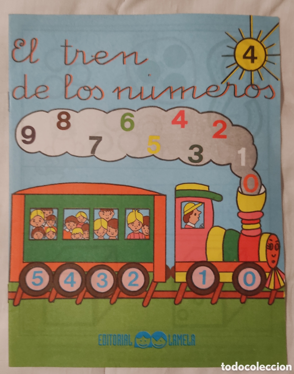 Libros de segunda mano: Cuadernillo El tren de los n&uacute;meros n&ordm; 4 Editorial Lamela - Foto 1