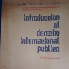 Libros de segunda mano: INTRODUCCION AL DERECHO INTERNACIONAL PÚBLICO. Lote 381062654