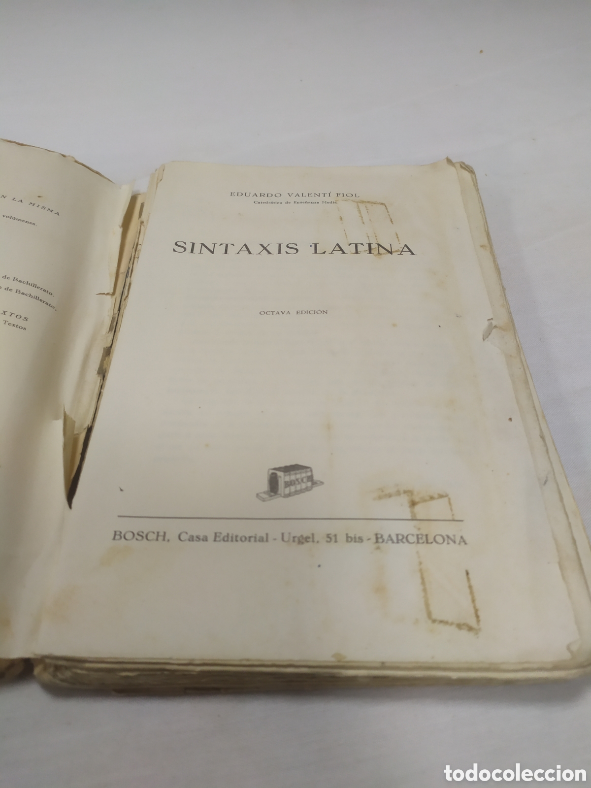 Libros de segunda mano: Sintaxis latina. E. Valent&iacute; Fiol, 1958 - Foto 3
