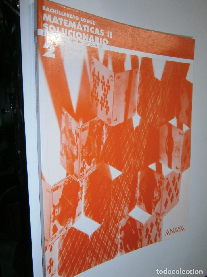 Libros de segunda mano: ANTIGUO LIBRO DE TEXTO - MATEMATICAS II - SOLUCIONARIO - LCA - Foto 1