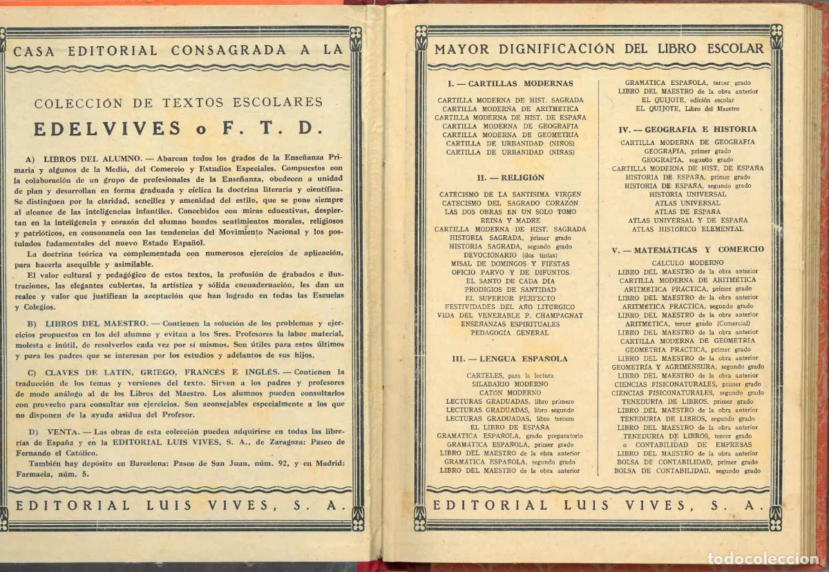 Libros de segunda mano: Gram&aacute;tica Espa&ntilde;ola Primer Grado | Luis Vives S.A., 1948 - Foto 3