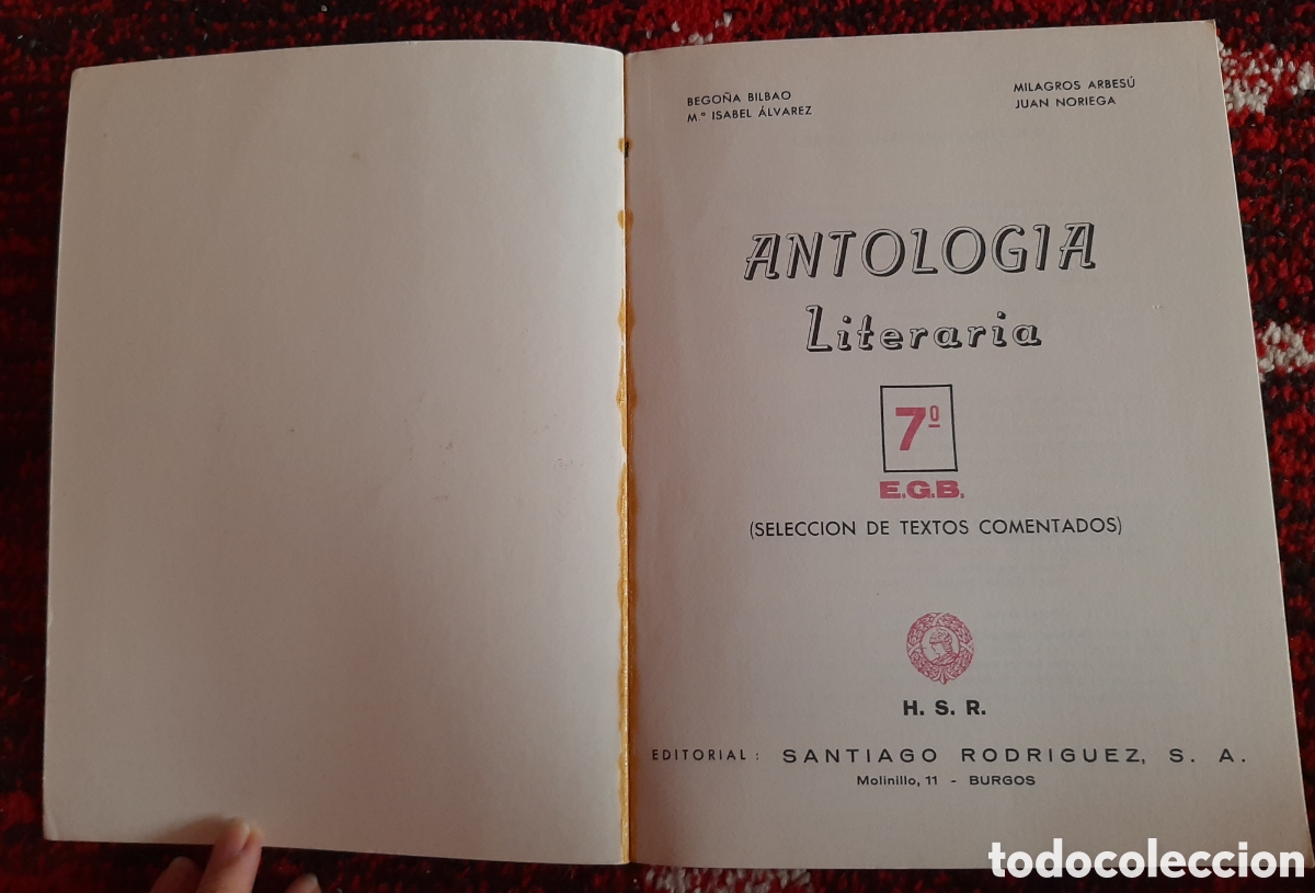 Libros de segunda mano: 7&deg; EGB ANTOLOG&Iacute;A LITERARIA 7 1976 - Foto 4