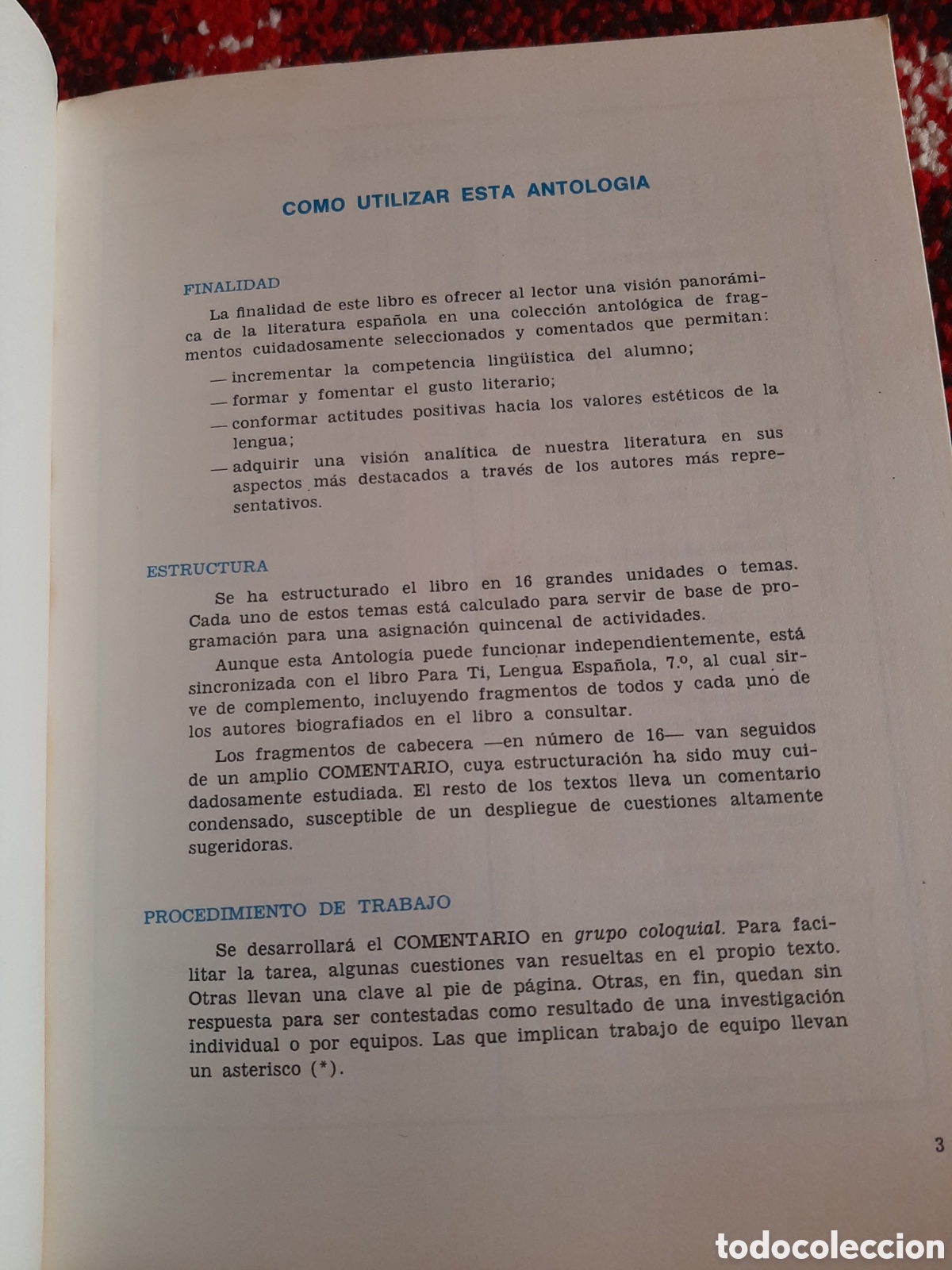 Libros de segunda mano: 7&deg; EGB ANTOLOG&Iacute;A LITERARIA 7 1976 - Foto 6