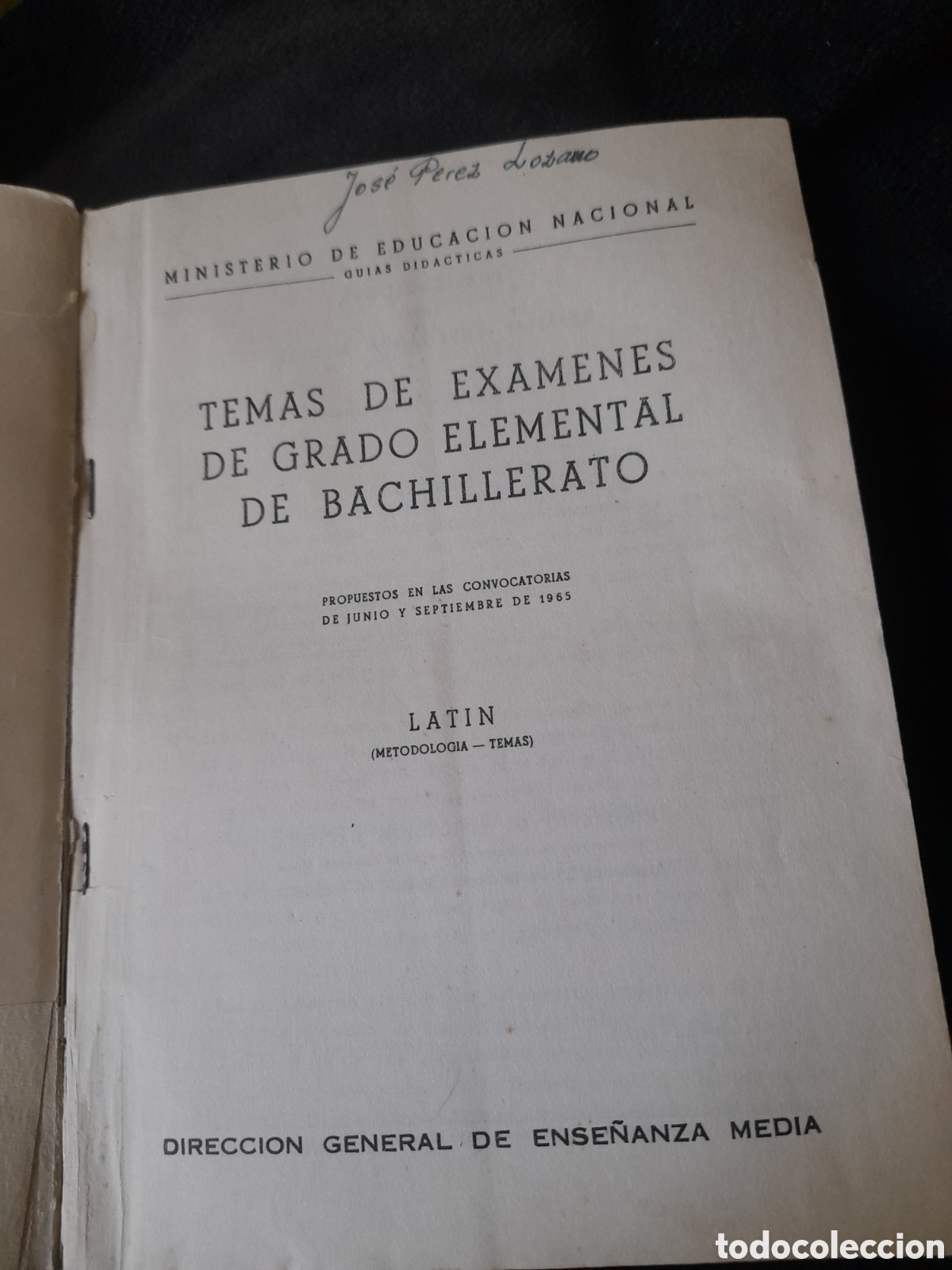 Libros de segunda mano: Temas de grado, Lat&iacute;n de 1965 - Foto 2