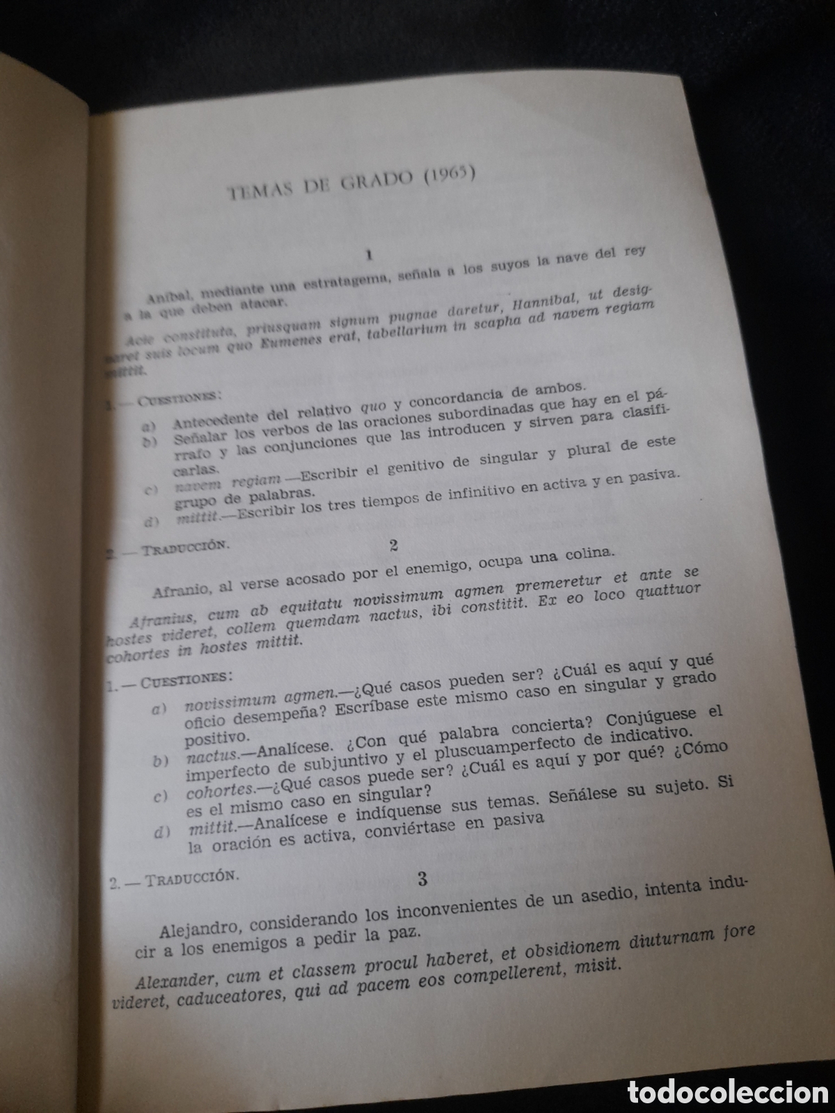 Libros de segunda mano: Temas de grado, Lat&iacute;n de 1965 - Foto 4