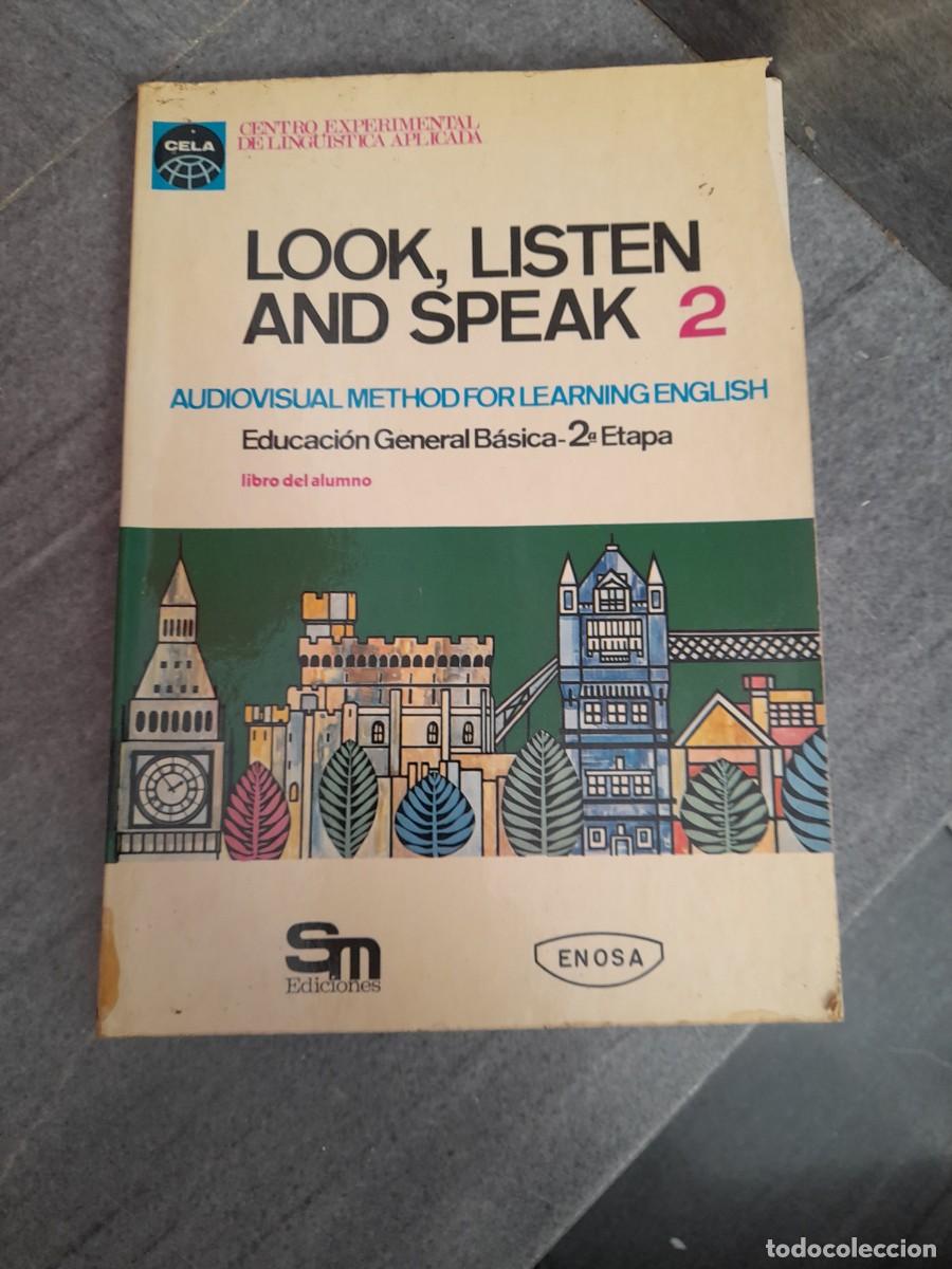 Libros de segunda mano: Libro english Look listen and speak EGB SM ediciones - Foto 1