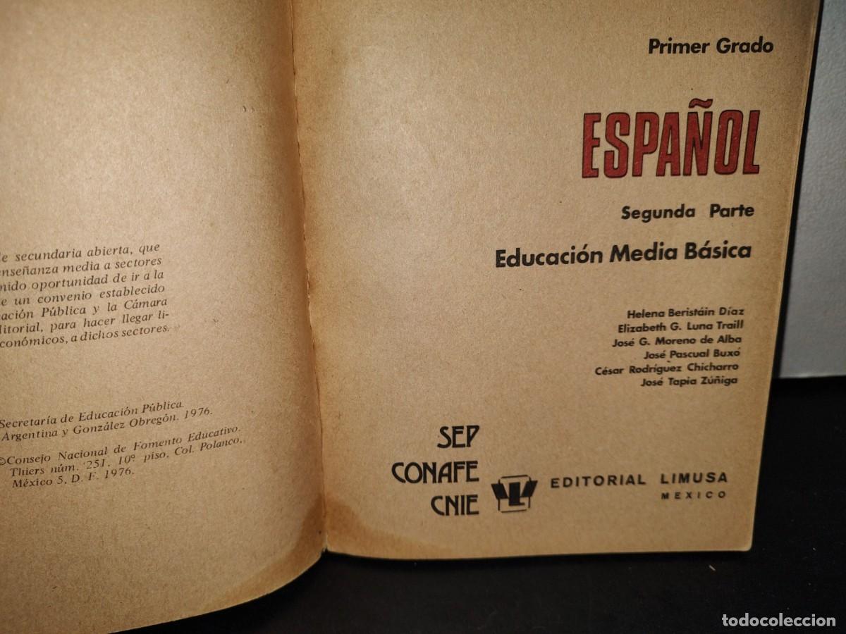 Libros de segunda mano: 56- ESPA&Ntilde;OL. PRIMER GRADO. SEGUNDA PARTE - SEP - 1987 - Foto 3
