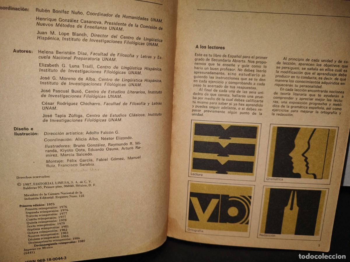 Libros de segunda mano: 56- ESPA&Ntilde;OL. PRIMER GRADO. SEGUNDA PARTE - SEP - 1987 - Foto 4