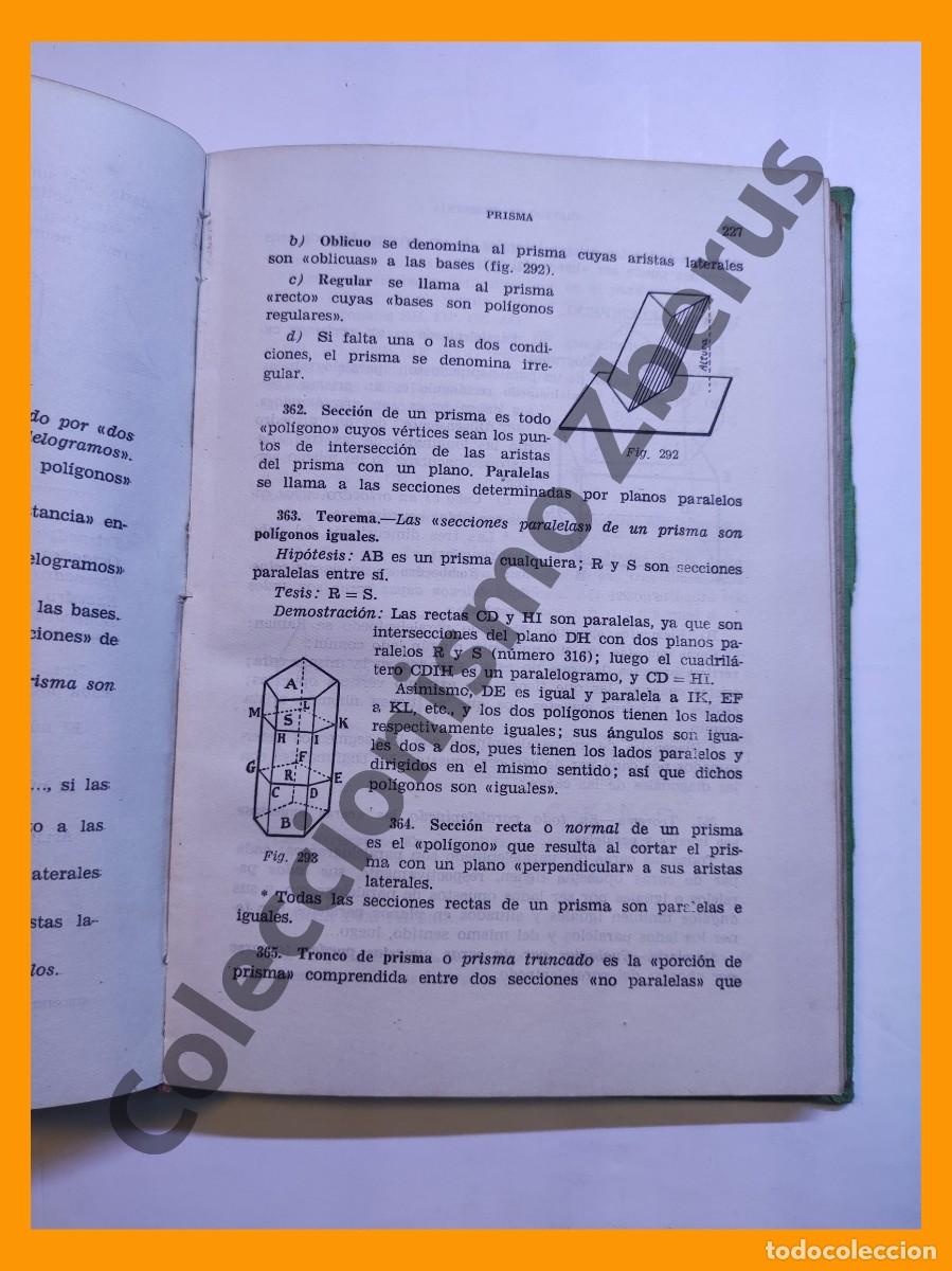 Libros de segunda mano: TRATADO de Geometria. Tercer Grado - Foto 3