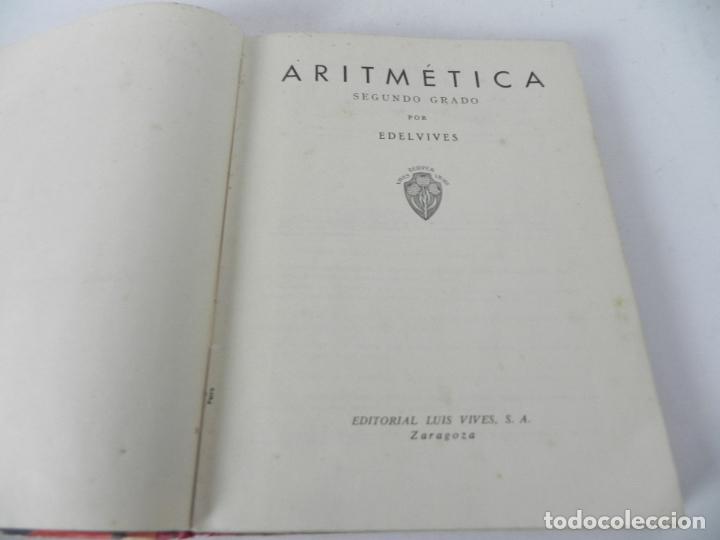 Libros de segunda mano: ARITM&Eacute;TICA SEGUNDO GRADO (EDIT. LUIS VIVES-1955 - Foto 5