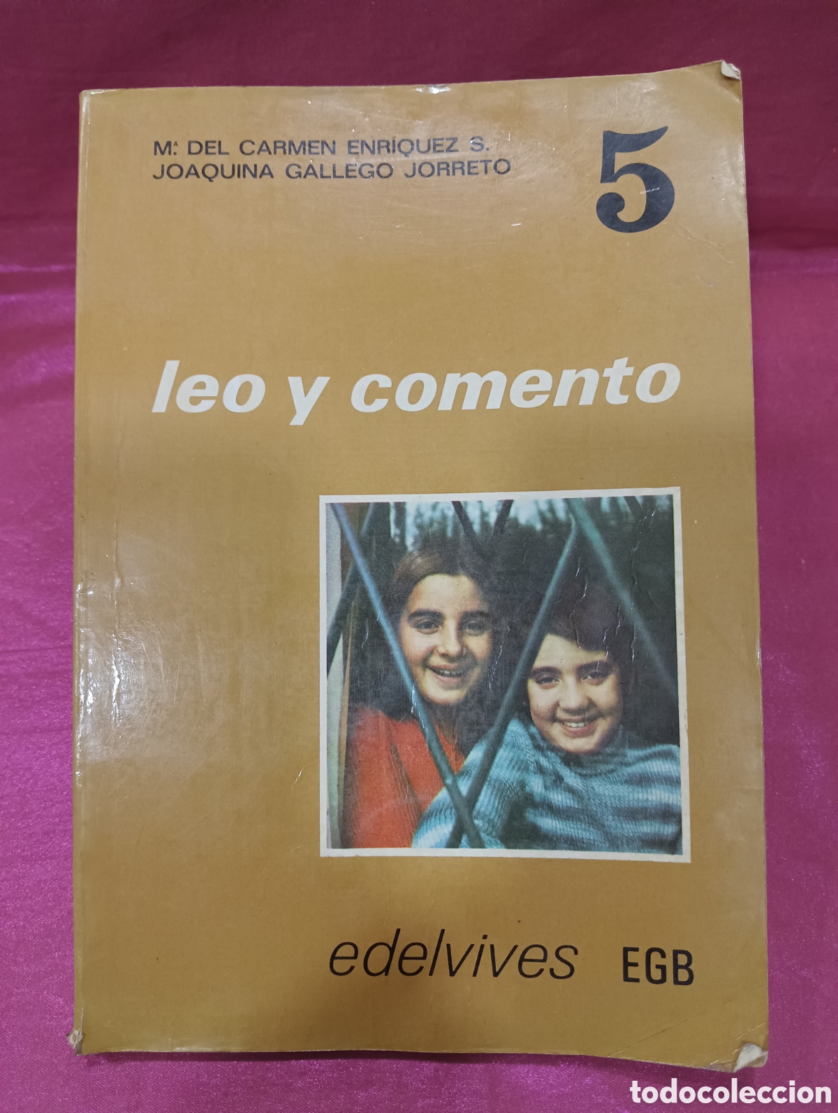Libros de segunda mano: Leo y Coment&oacute; de quinto curso de EGB Edelvives 1977 - Foto 1