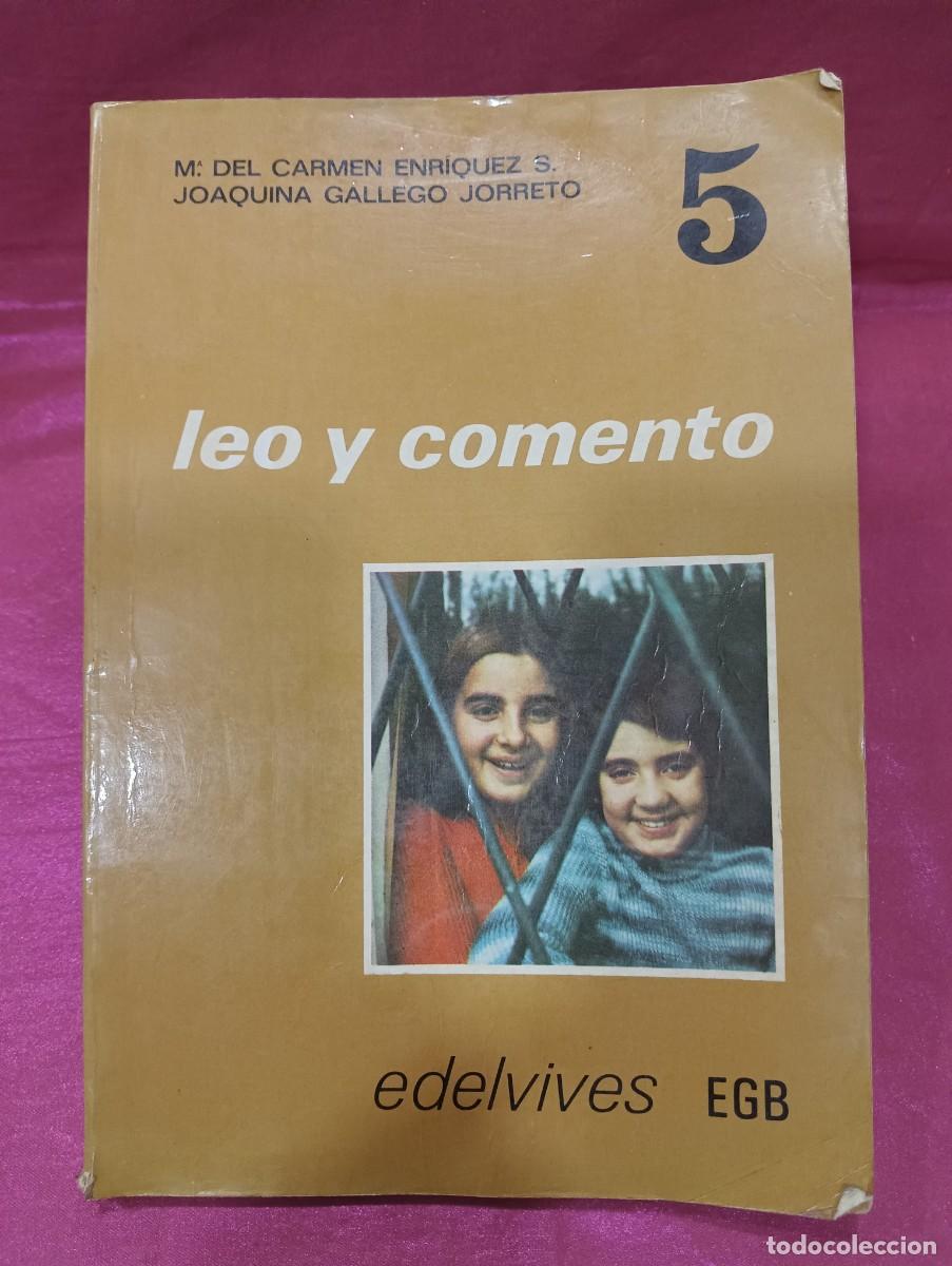 Libros de segunda mano: Leo y Coment&oacute; de quinto curso de EGB Edelvives 1977 - Foto 1