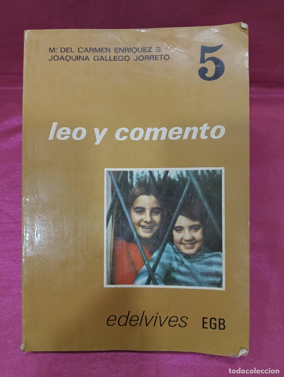 Libros de segunda mano: Leo y Coment&oacute; de quinto curso de EGB Edelvives 1977 - Foto 1