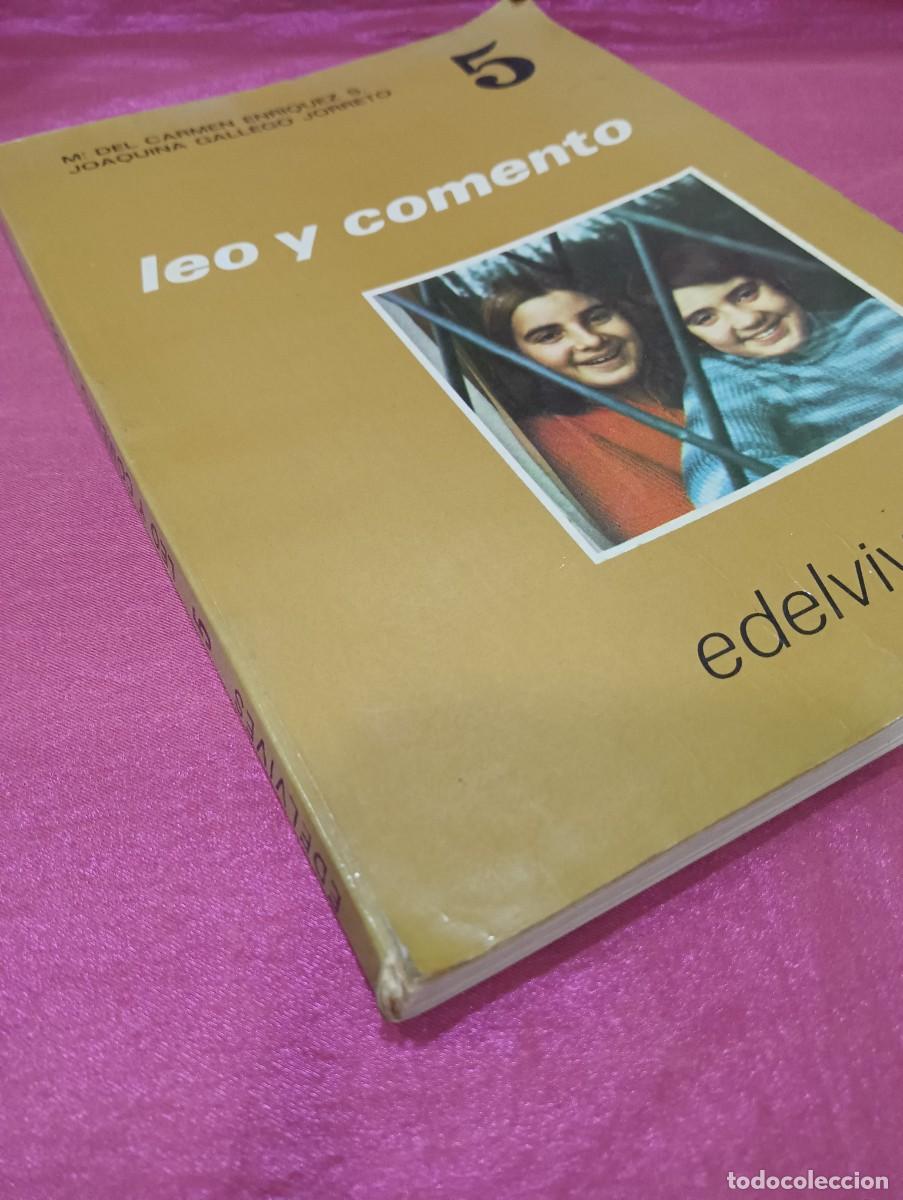 Libros de segunda mano: Leo y Coment&oacute; de quinto curso de EGB Edelvives 1977 - Foto 2