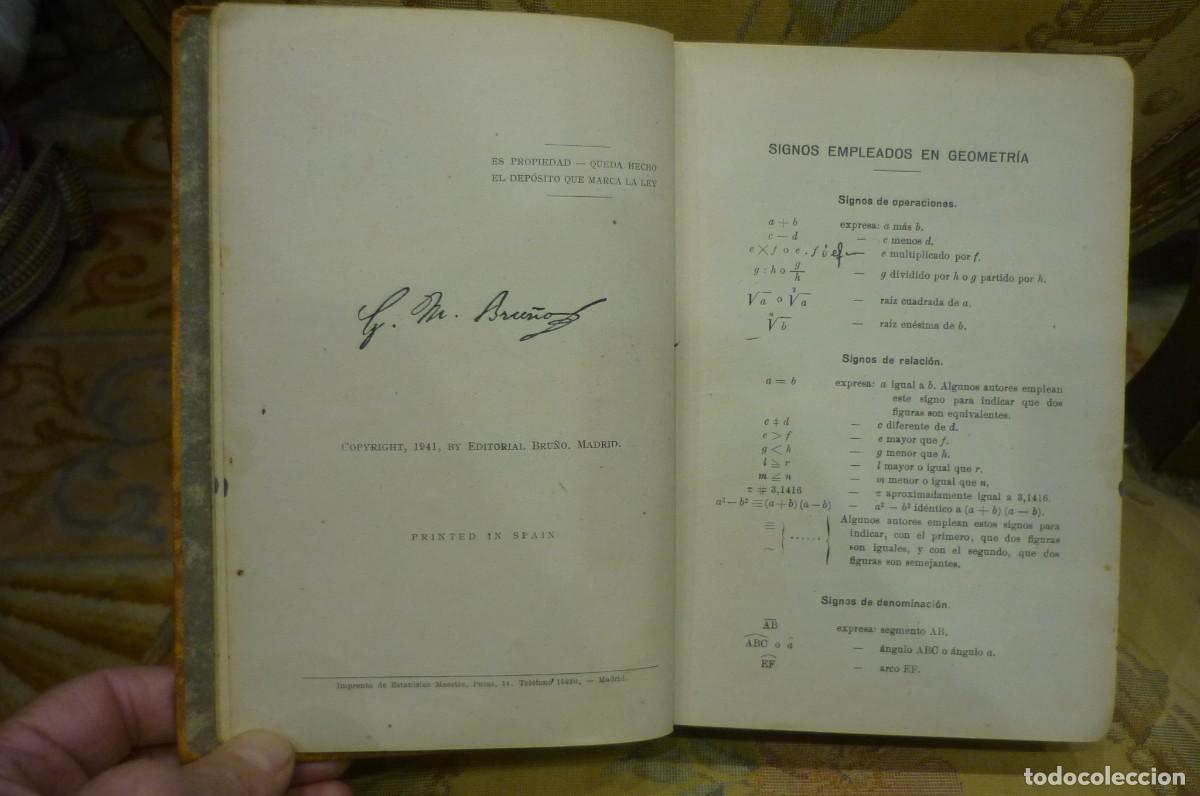 Libros de segunda mano: GEOMETR&Iacute;A CURSO SUPERIOR. EDICIONES BRU&Ntilde;O, MADRID, 1941. - Foto 5