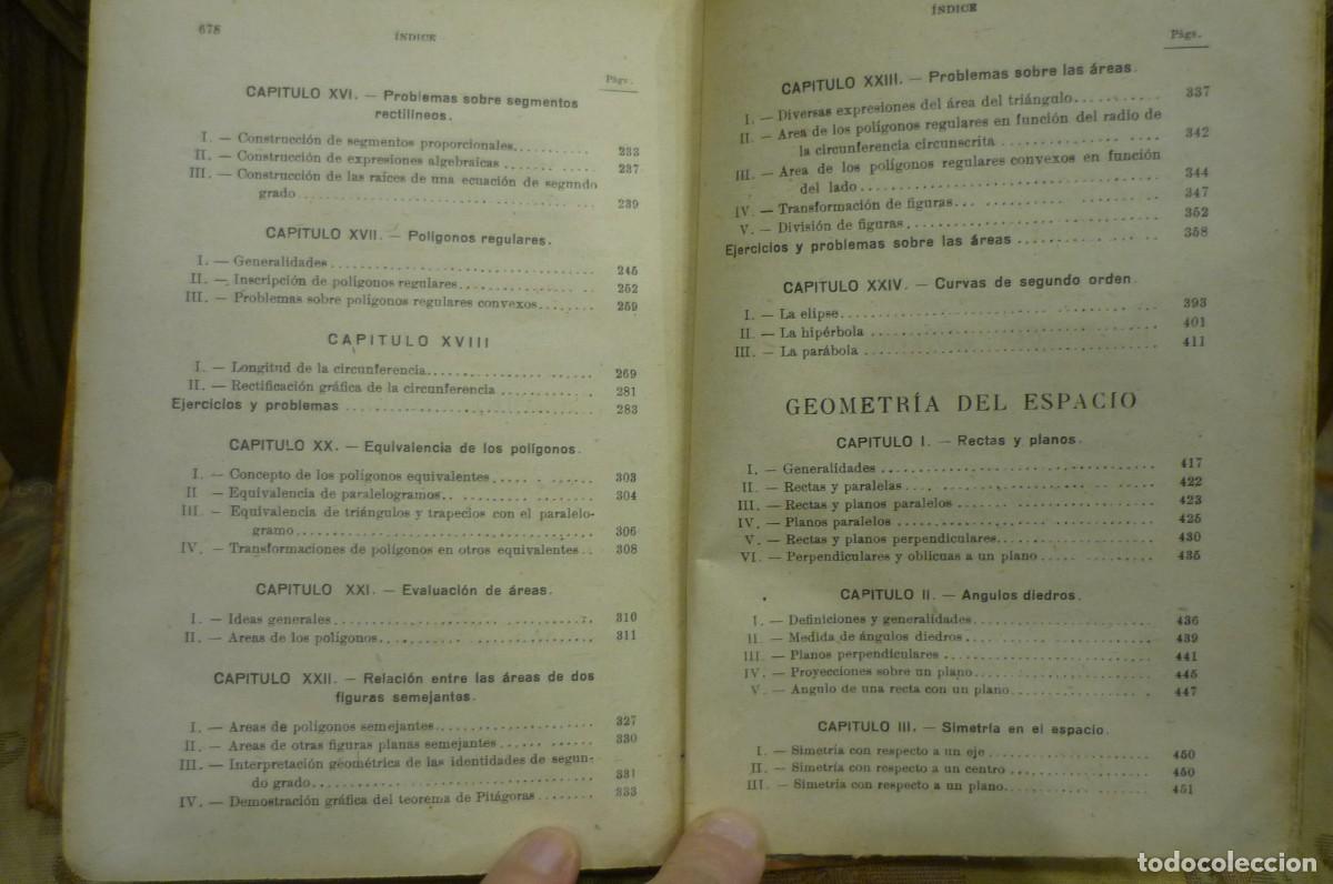 Libros de segunda mano: GEOMETR&Iacute;A CURSO SUPERIOR. EDICIONES BRU&Ntilde;O, MADRID, 1941. - Foto 15