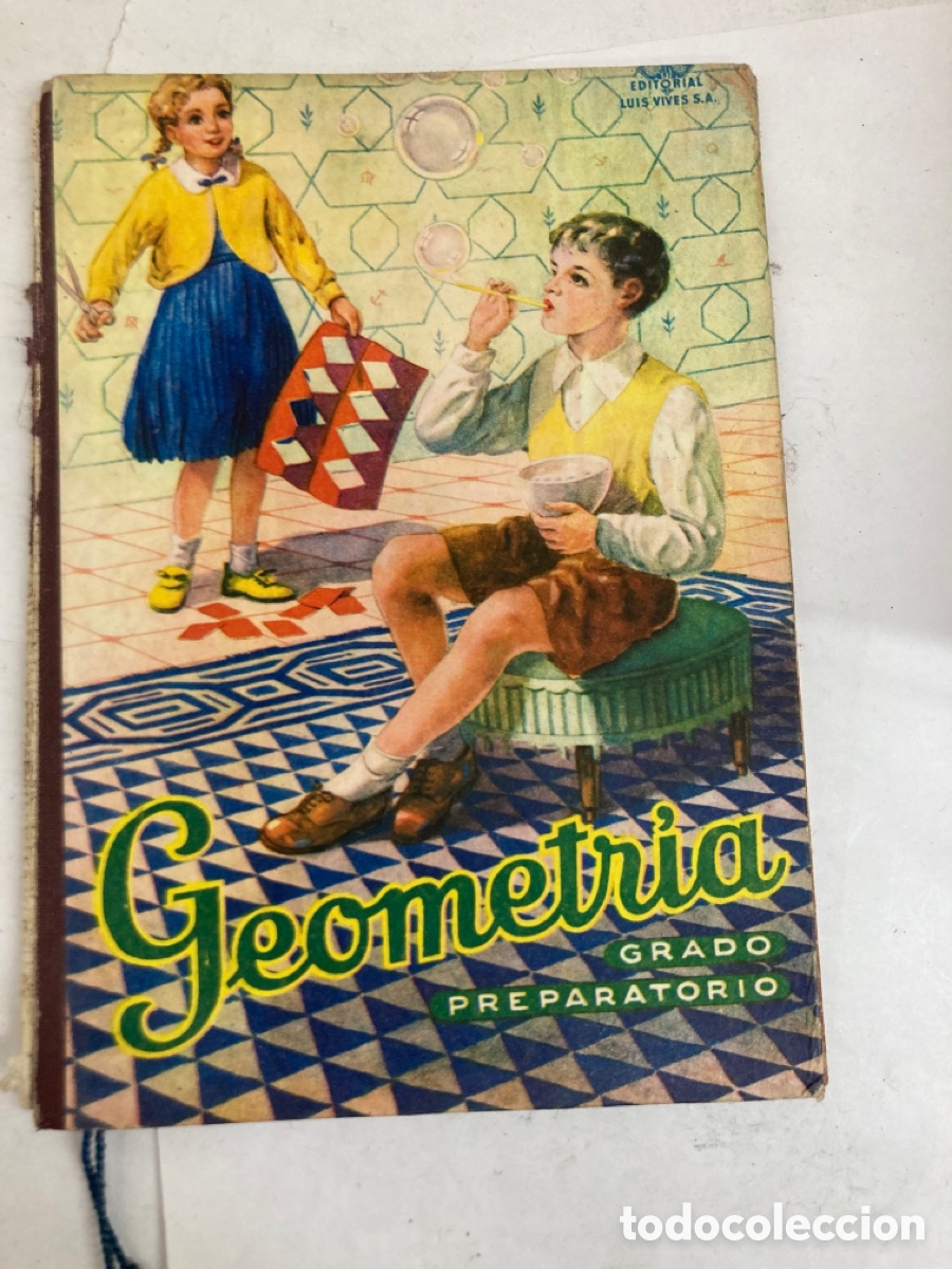 Libros de segunda mano: Libro Geometr&iacute;a Grafo preparatorio 1951 Editorial Luis Vives - Foto 1