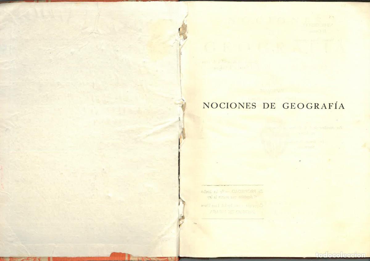 Libros de segunda mano: Geograf&iacute;a (Primer Curso) | Edelvives, 1939 - Foto 3