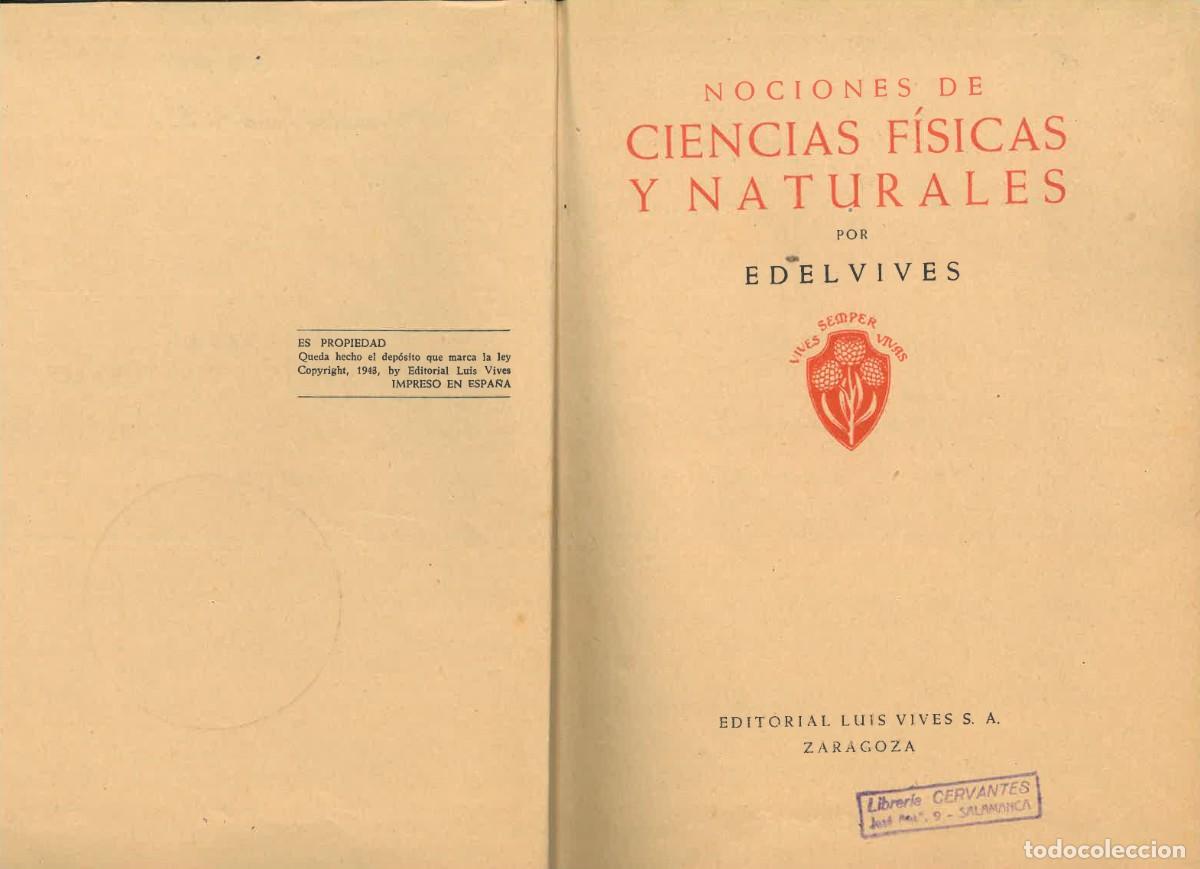 Libros de segunda mano: Nociones de Ciencias | Edelvives, 1943 - Foto 7