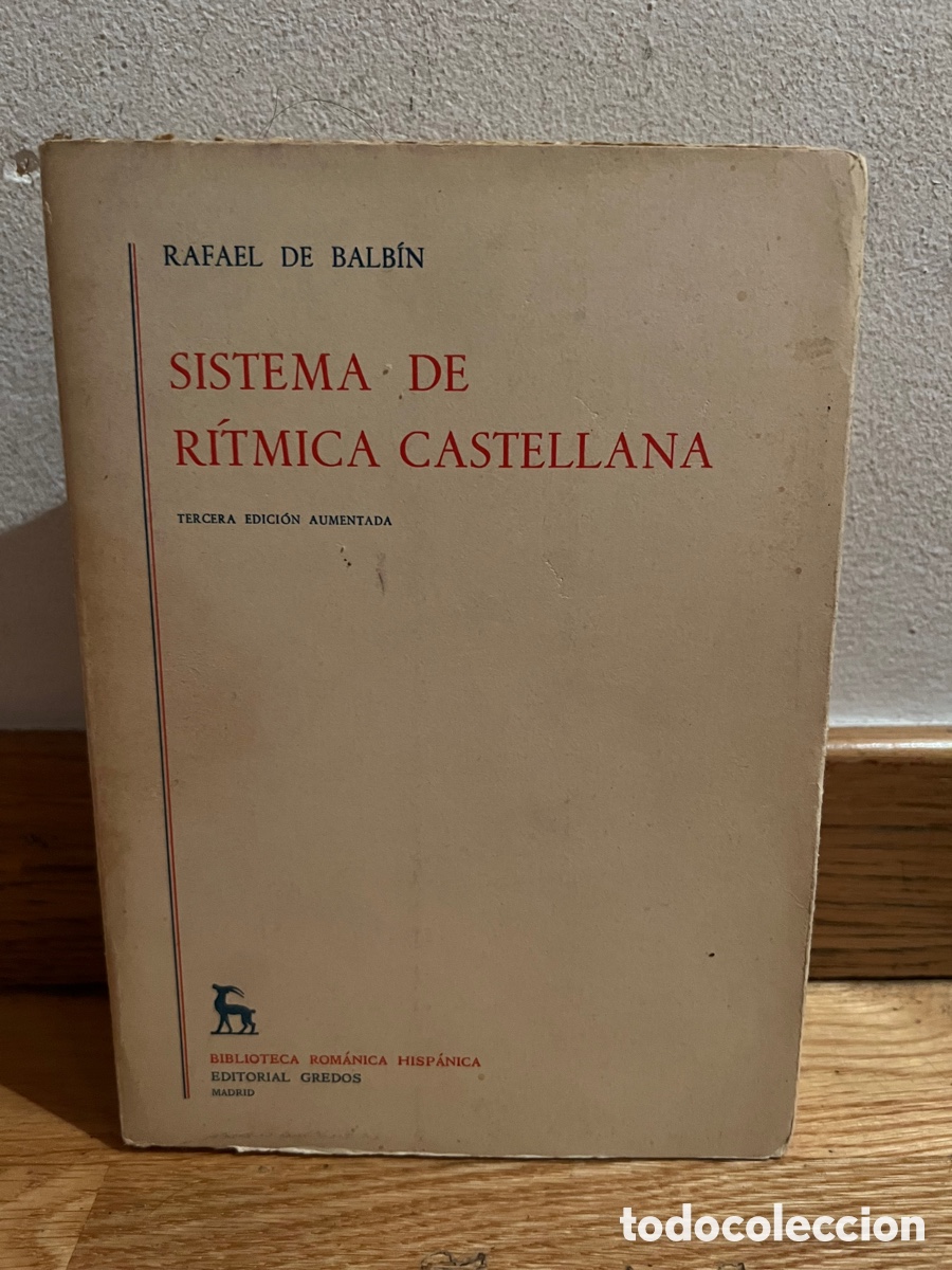 Libros de segunda mano: Sistema de r&iacute;tmica castellana Rafael de Balb&iacute;n - Foto 1