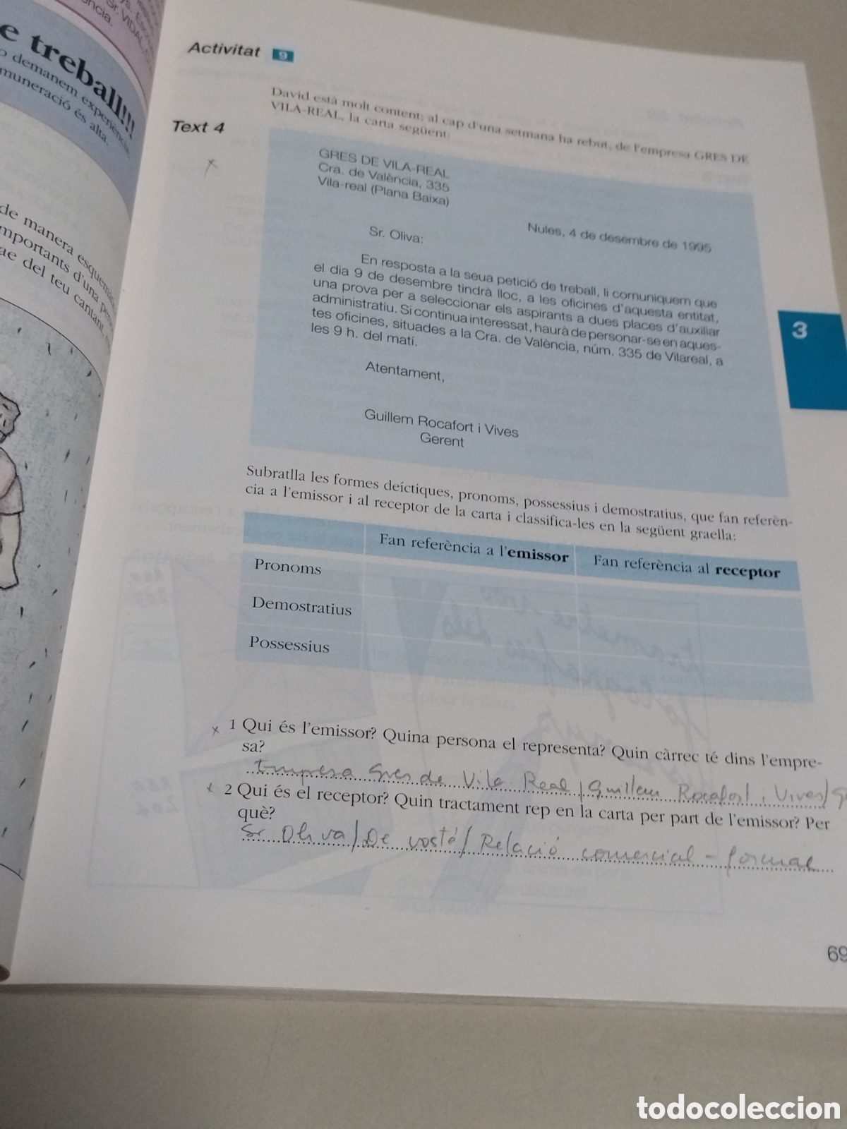 Libros de segunda mano: &Agrave;mbits. 3 era curs E.S.O. CASTELLNOU - Foto 4